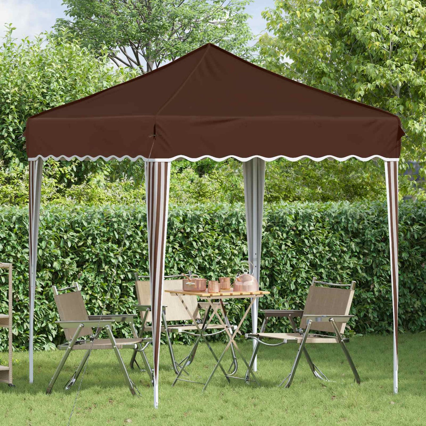 Pop-up Feesttent Bruin 195 x 195 x 245 cm is nu te koop bij PeponiXL, paradijselijk wonen!