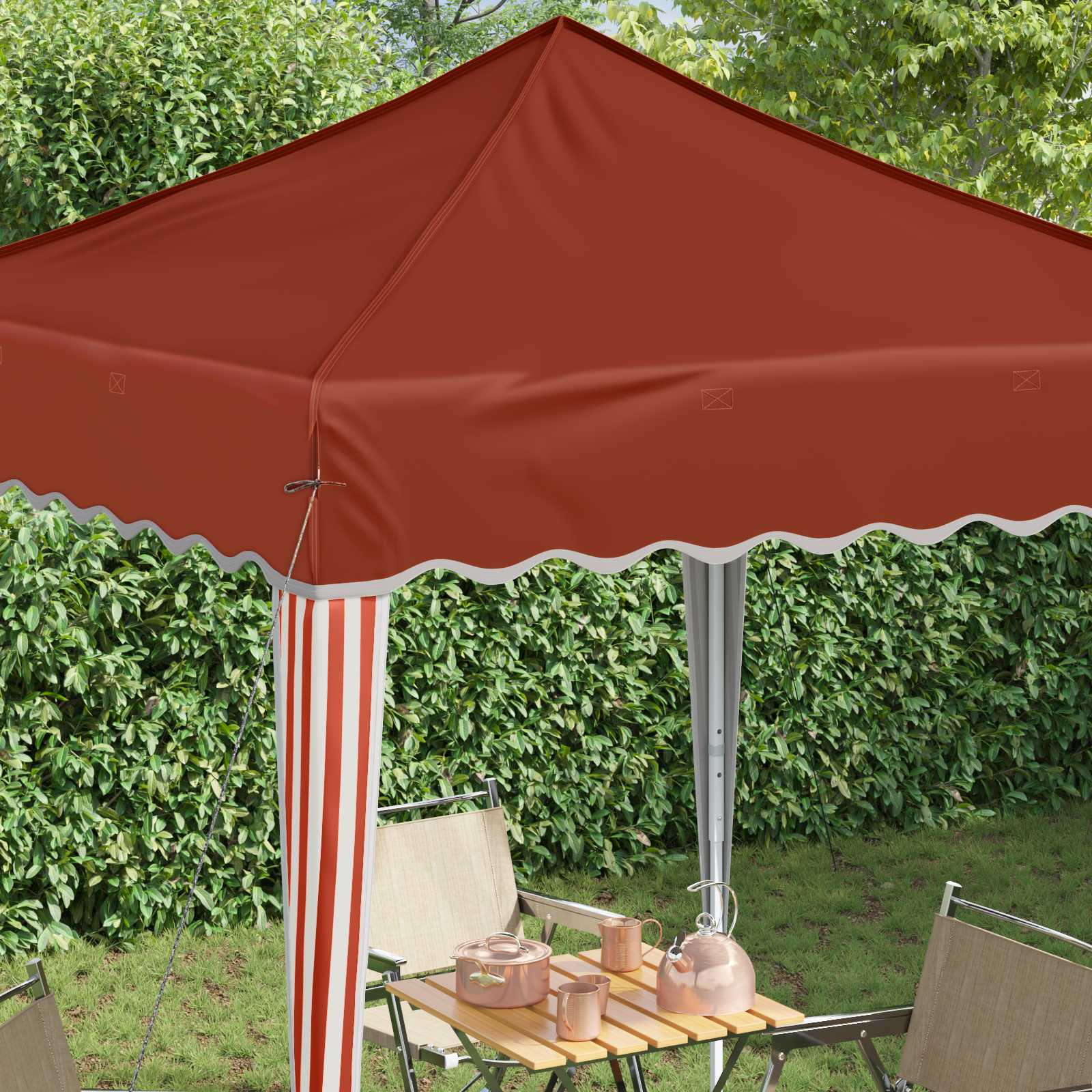 Pop-up Feesttent Terracotta 195 x 195 x 245 cm Oxford Stof is nu te koop bij PeponiXL, paradijselijk wonen!
