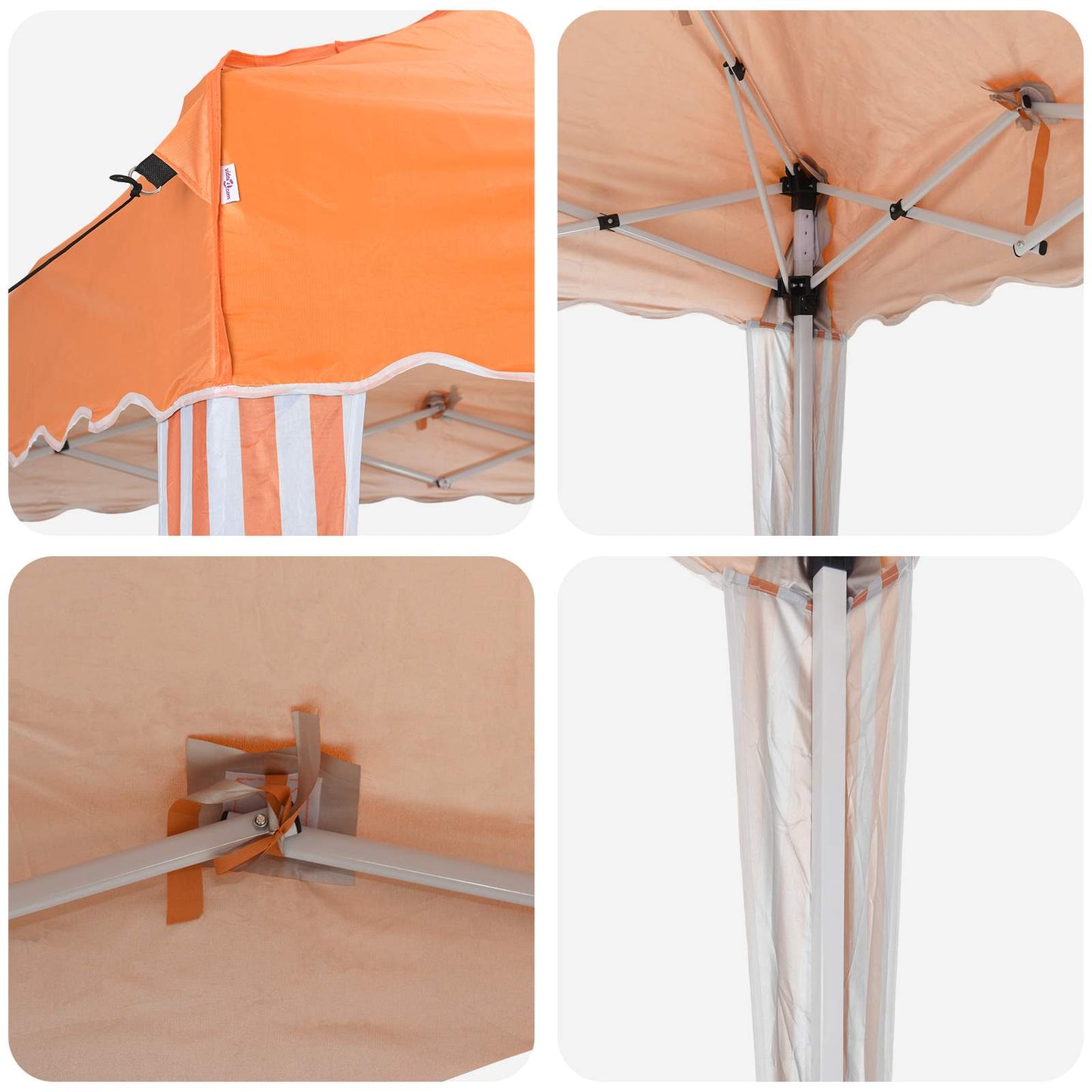 Pop-up Feesttent Oranje 195 x 195 x 245 cm Oxford Stof is nu te koop bij PeponiXL, paradijselijk wonen!