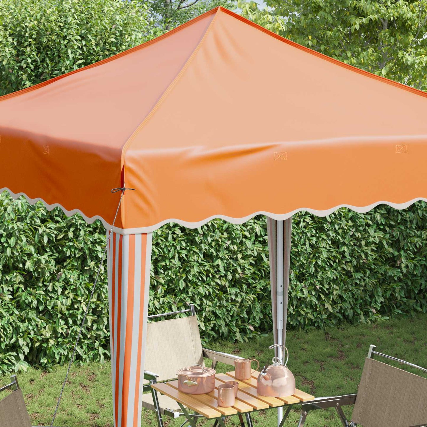 Pop-up Feesttent Oranje 195 x 195 x 245 cm Oxford Stof is nu te koop bij PeponiXL, paradijselijk wonen!