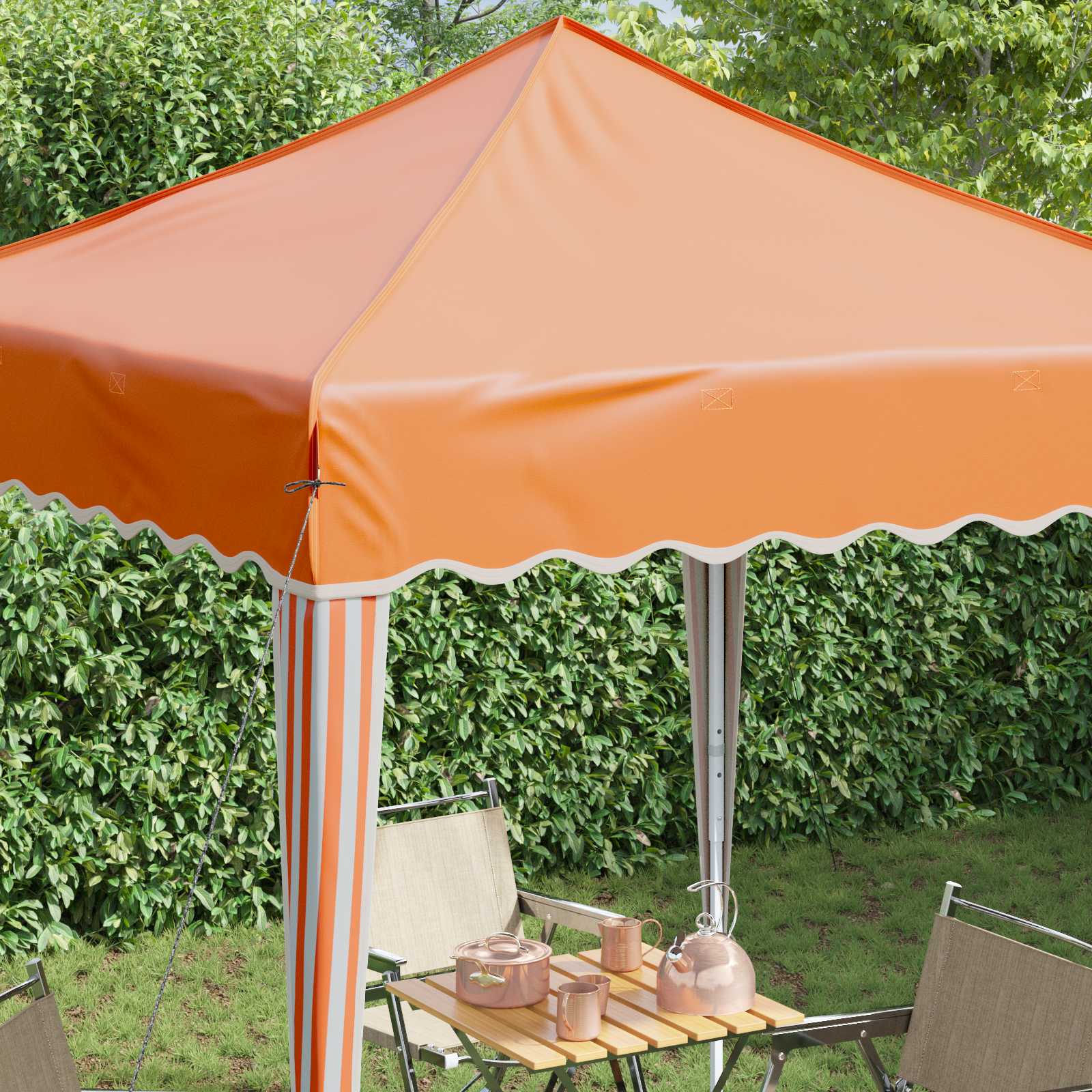 Pop-up Feesttent Oranje 195 x 195 x 245 cm Oxford Stof is nu te koop bij PeponiXL, paradijselijk wonen!