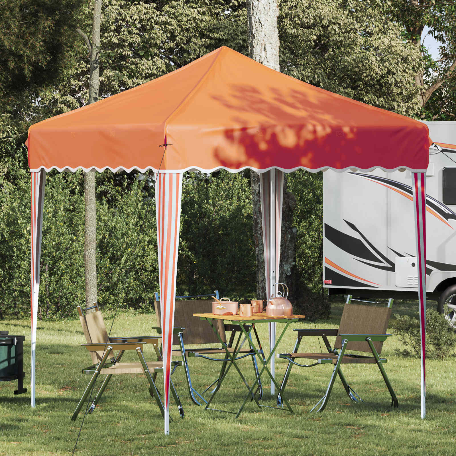 Pop-up Feesttent Oranje 195 x 195 x 245 cm Oxford Stof is nu te koop bij PeponiXL, paradijselijk wonen!