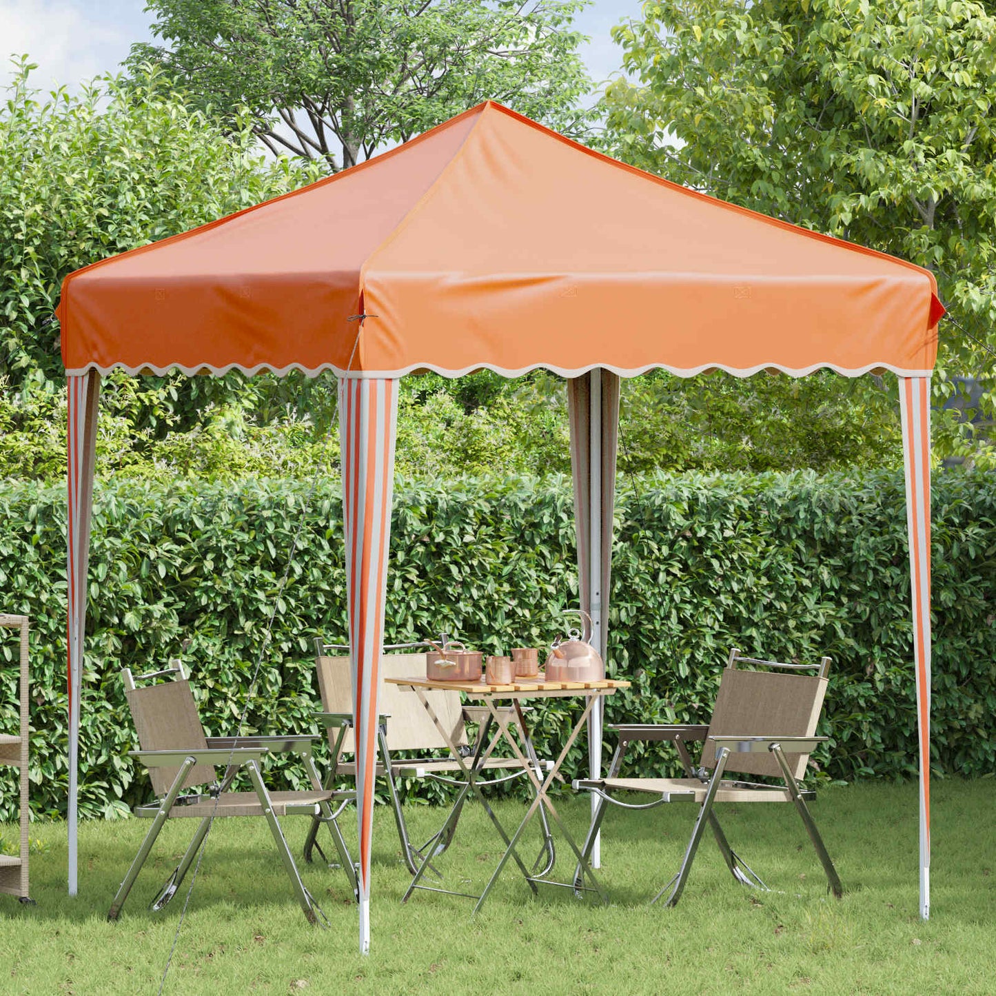 Pop-up Feesttent Oranje 195 x 195 x 245 cm Oxford Stof is nu te koop bij PeponiXL, paradijselijk wonen!