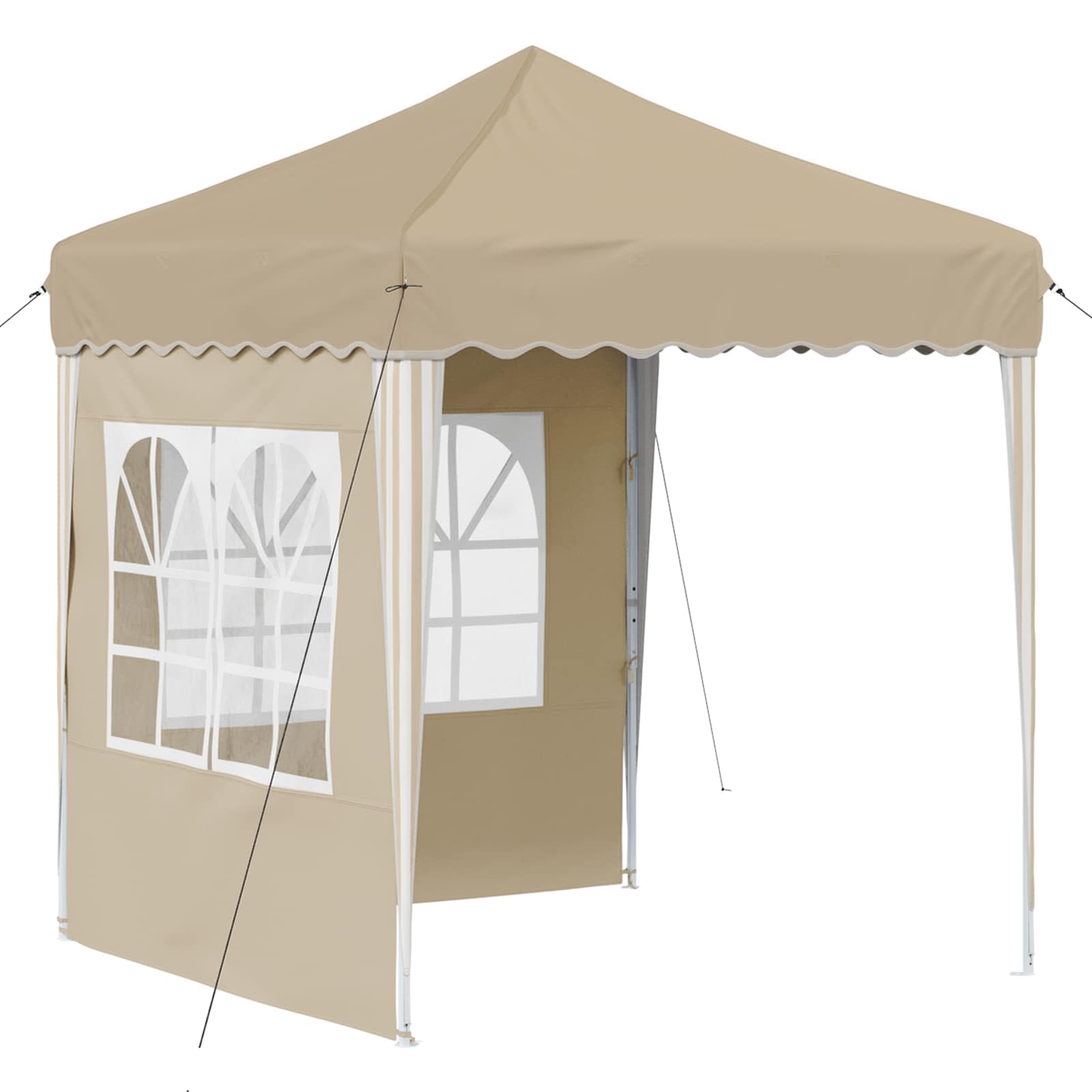 Pop-up Feesttent Crème 195 x 195 x 245 cm Oxford Stof is nu te koop bij PeponiXL, paradijselijk wonen!