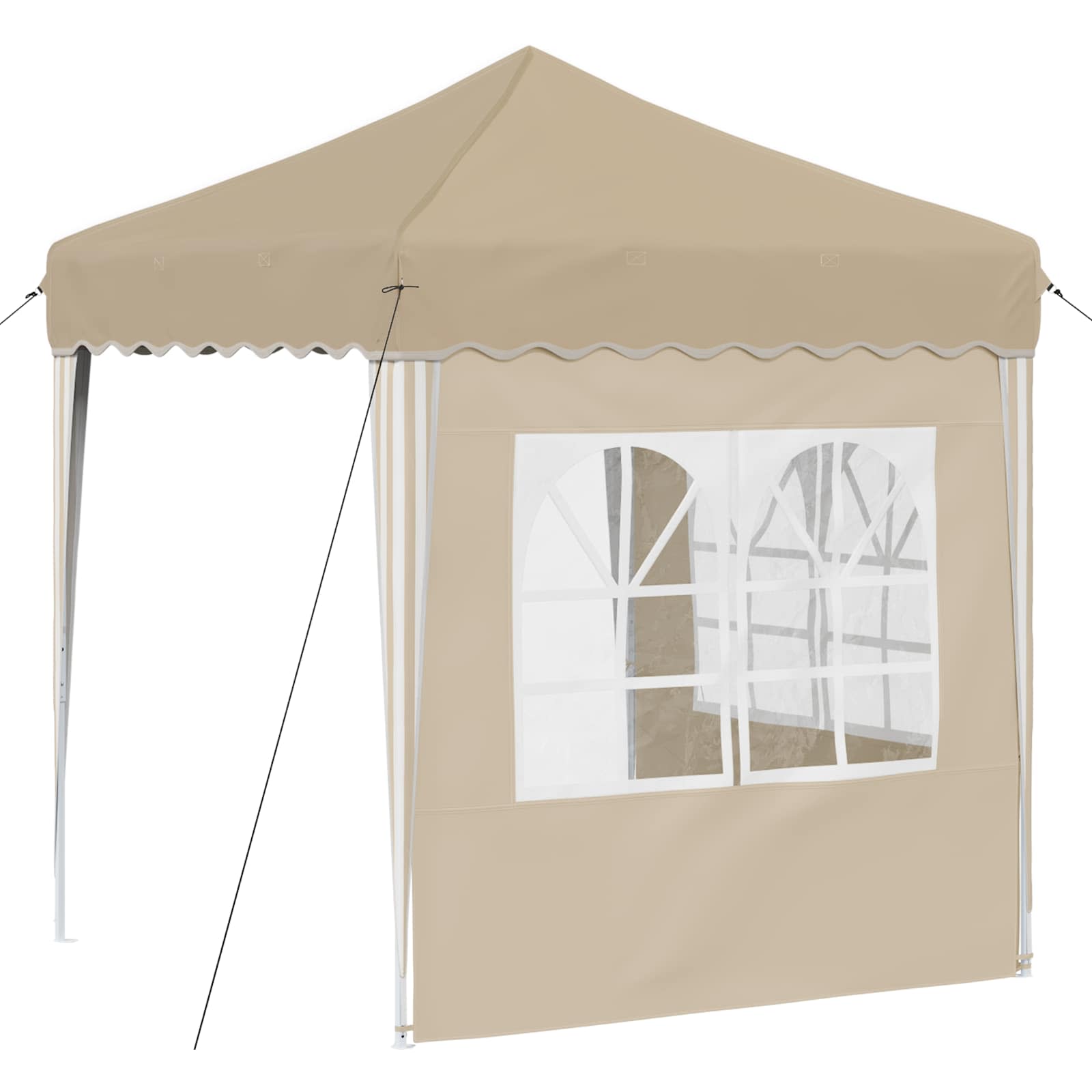 Pop-up Feesttent Crème 195 x 195 x 245 cm Oxford Stof is nu te koop bij PeponiXL, paradijselijk wonen!