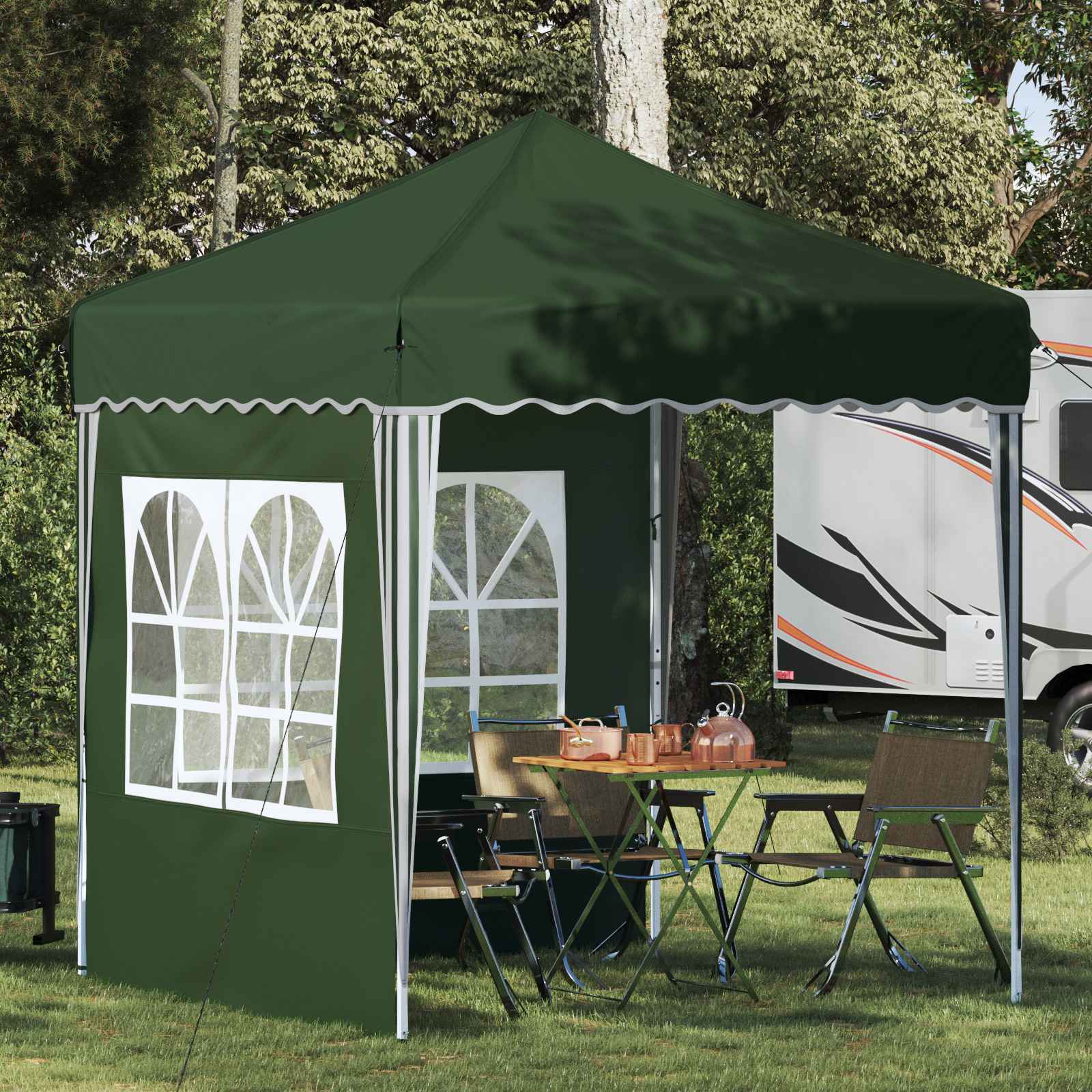 Pop-up Feesttent Groen 195 x 195 x 245 cm Oxford Stof is nu te koop bij PeponiXL, paradijselijk wonen!