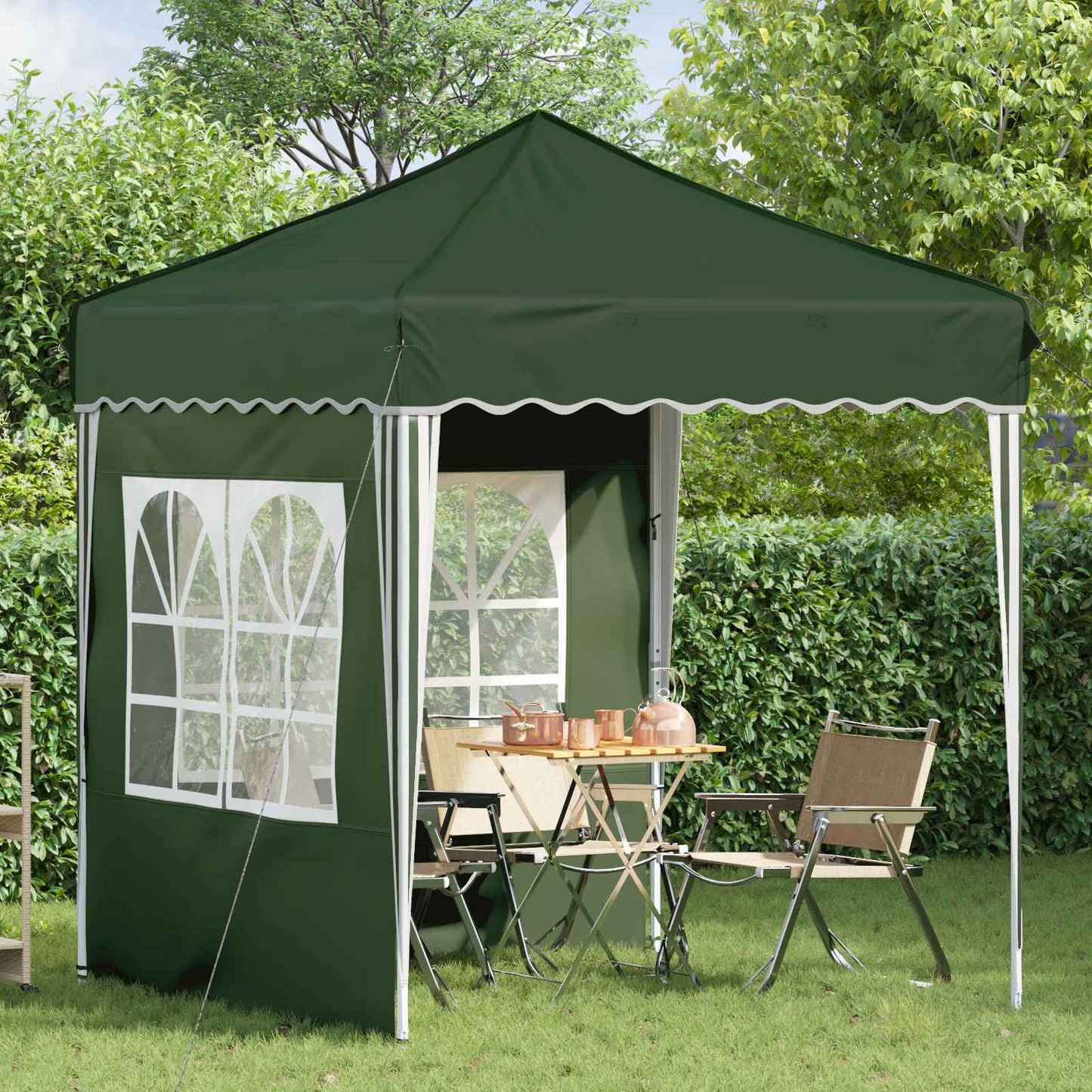 Pop-up Feesttent Groen 195 x 195 x 245 cm Oxford Stof is nu te koop bij PeponiXL, paradijselijk wonen!