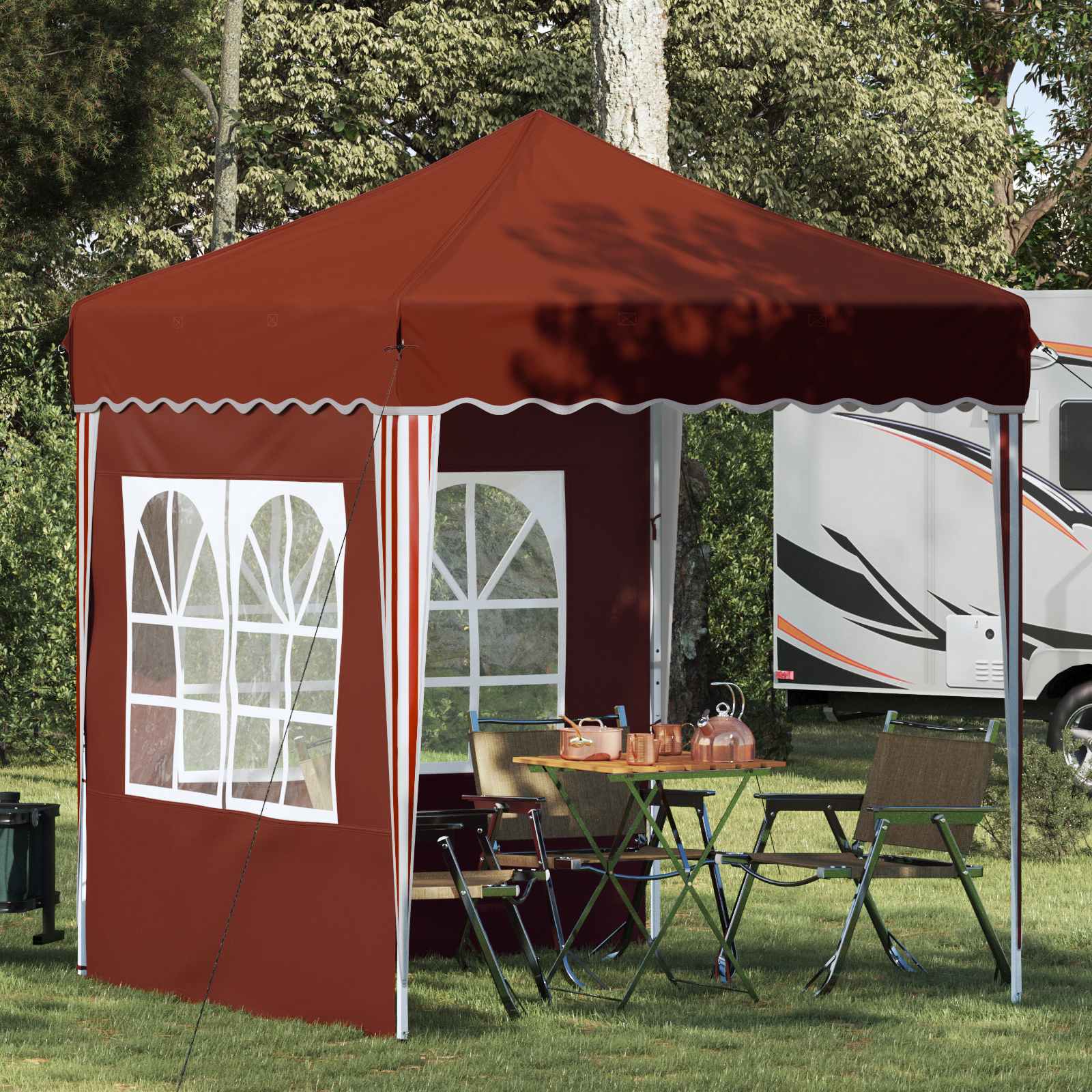 Pop-up Feesttent Terracotta 195 x 195 x 245 cm is nu te koop bij PeponiXL, paradijselijk wonen!