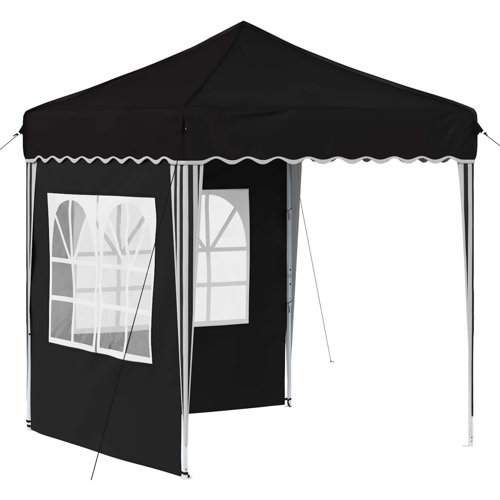 Pop-up Feesttent Zwart 195 x 195 x 245 cm is nu te koop bij PeponiXL, paradijselijk wonen!