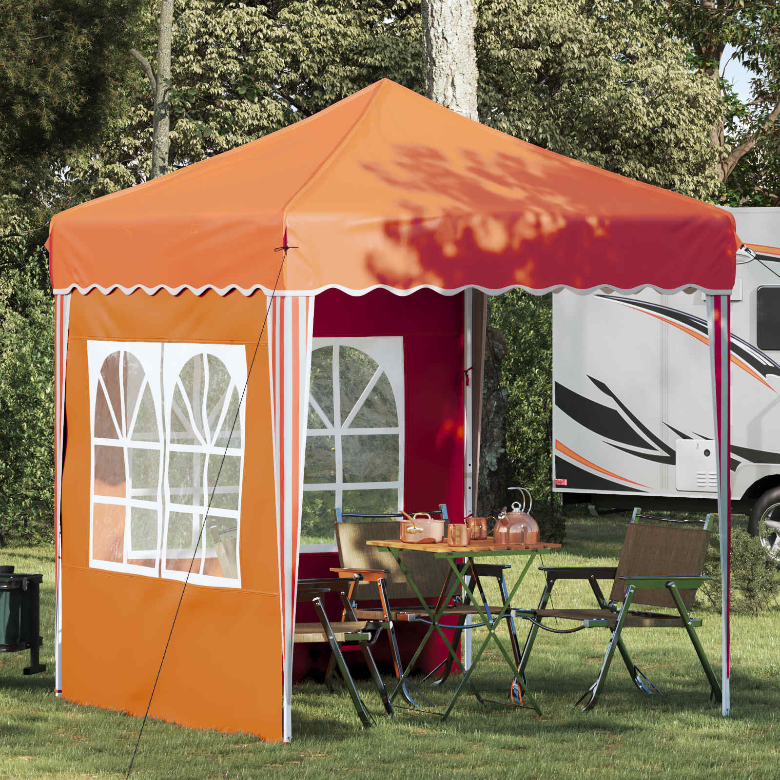 Pop-up Feesttent Oranje 195 x 195 x 245 cm is nu te koop bij PeponiXL, paradijselijk wonen!