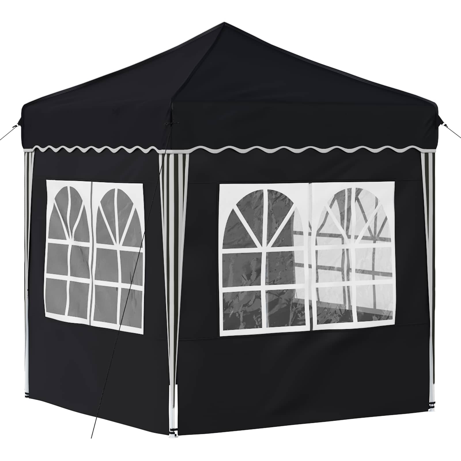 Pop-up Feesttent Antraciet 195 x 195 x 245 cm Oxford Stof is nu te koop bij PeponiXL, paradijselijk wonen!