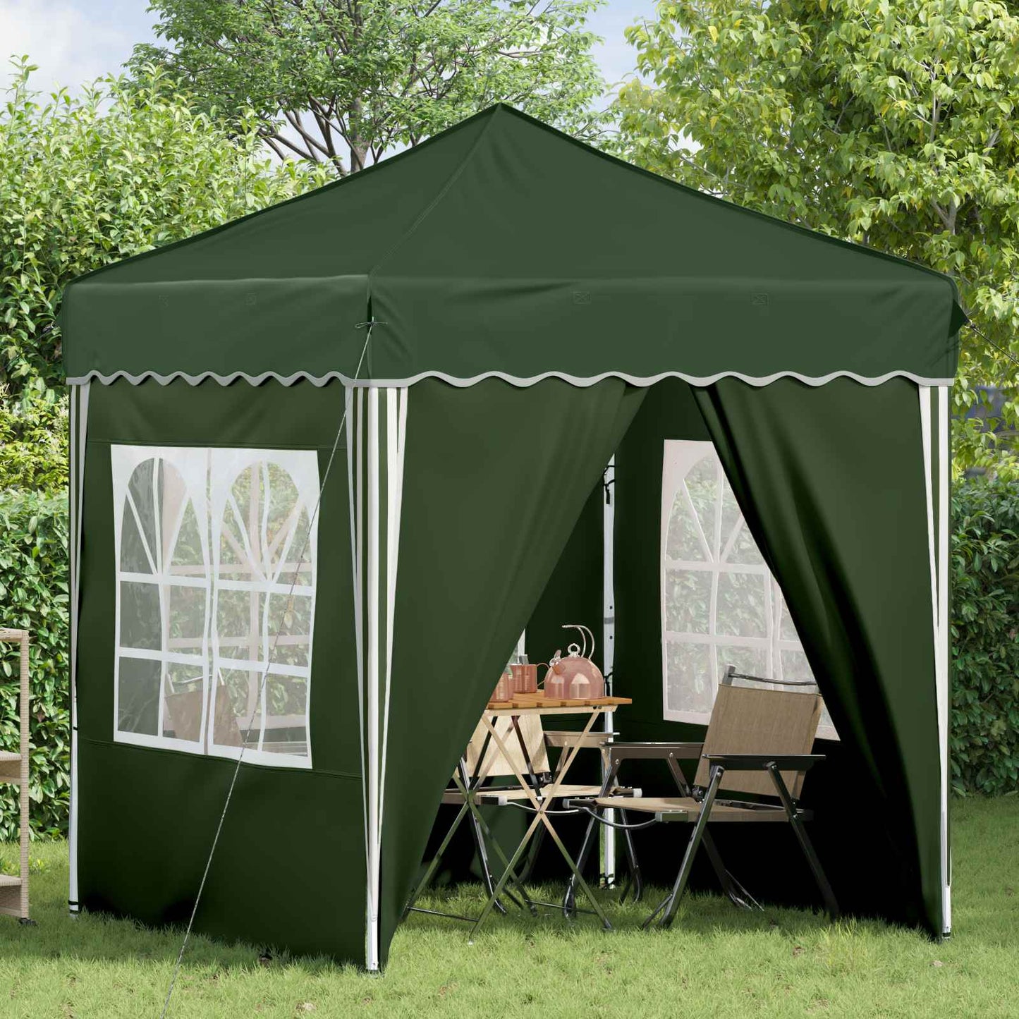 Pop-up Feesttent Groen 195 x 195 x 245 cm Oxford Stof is nu te koop bij PeponiXL, paradijselijk wonen!