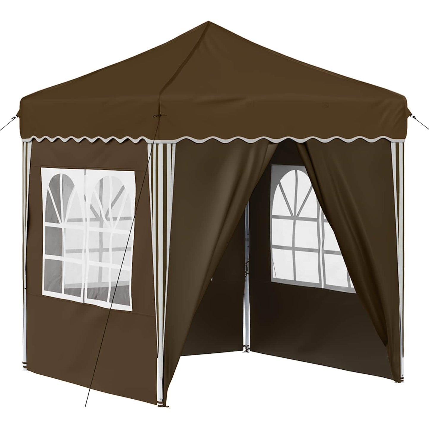 Pop-up Feesttent Taupe 195 x 195 x 245 cm Oxford Stof is nu te koop bij PeponiXL, paradijselijk wonen!