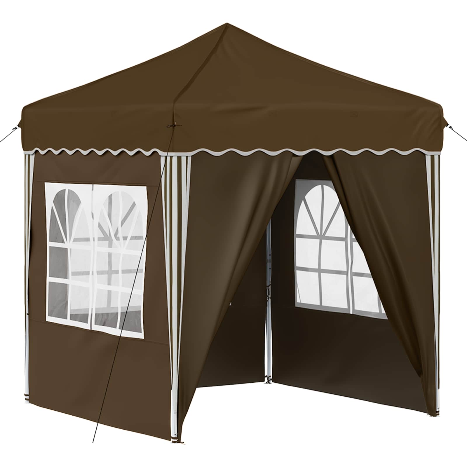 Pop-up Feesttent Taupe 195 x 195 x 245 cm Oxford Stof is nu te koop bij PeponiXL, paradijselijk wonen!