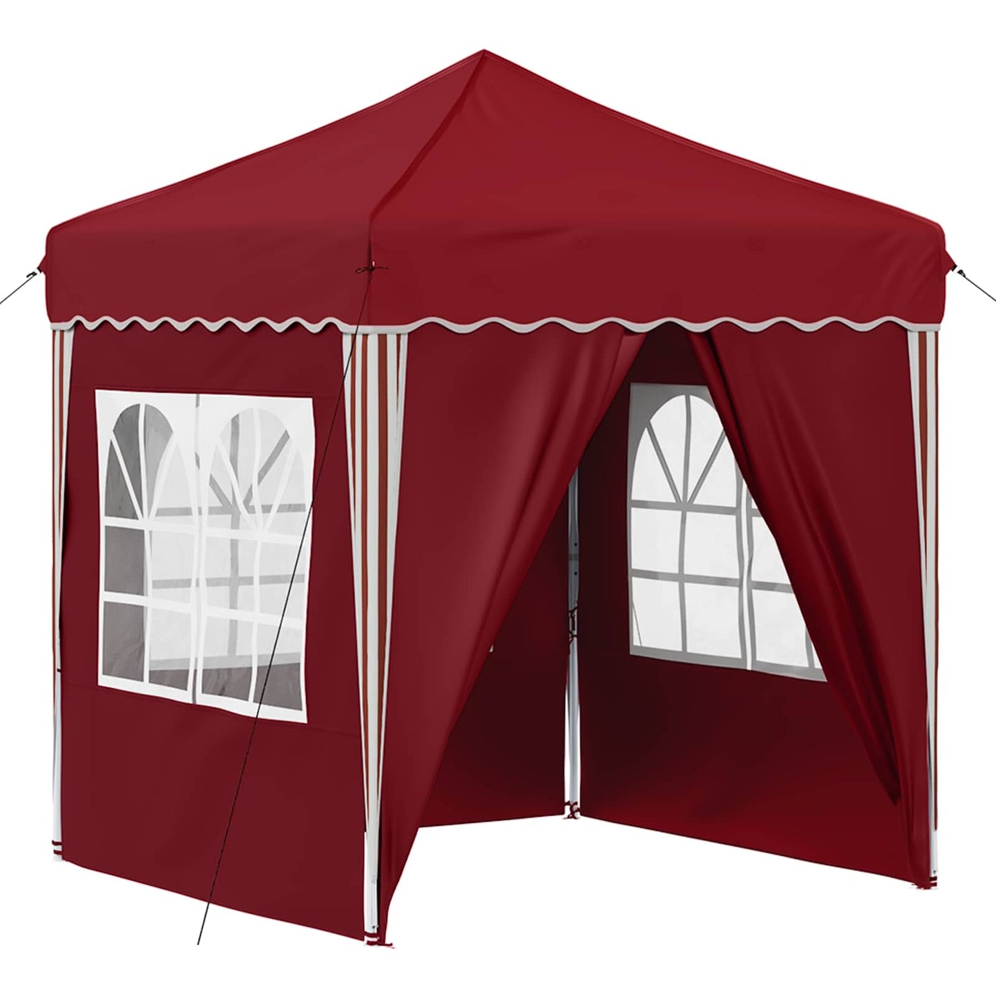 Pop-up Feesttent Bordeauxrood 195 x 195 x 245 cm Oxford Stof is nu te koop bij PeponiXL, paradijselijk wonen!