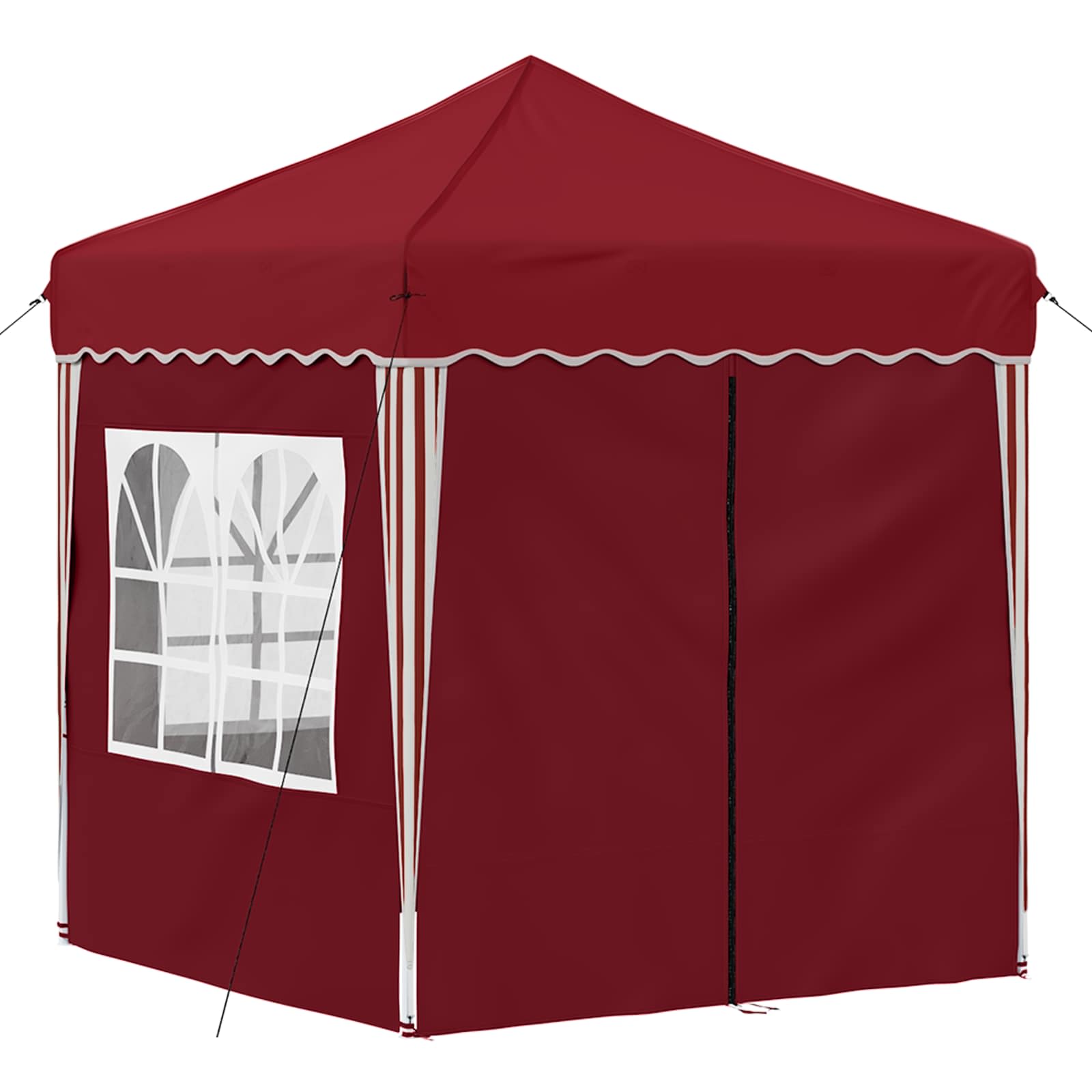 Pop-up Feesttent Bordeauxrood 195 x 195 x 245 cm Oxford Stof is nu te koop bij PeponiXL, paradijselijk wonen!
