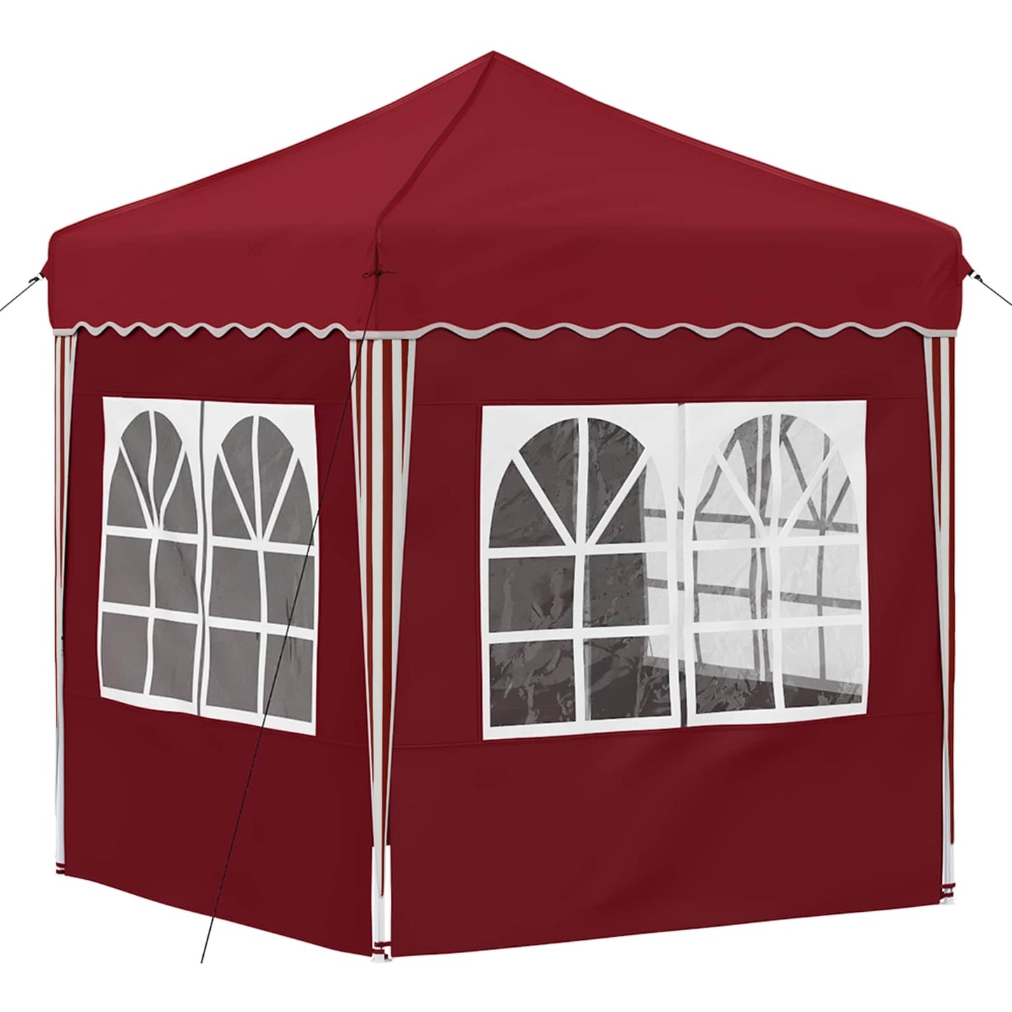 Pop-up Feesttent Bordeauxrood 195 x 195 x 245 cm Oxford Stof is nu te koop bij PeponiXL, paradijselijk wonen!