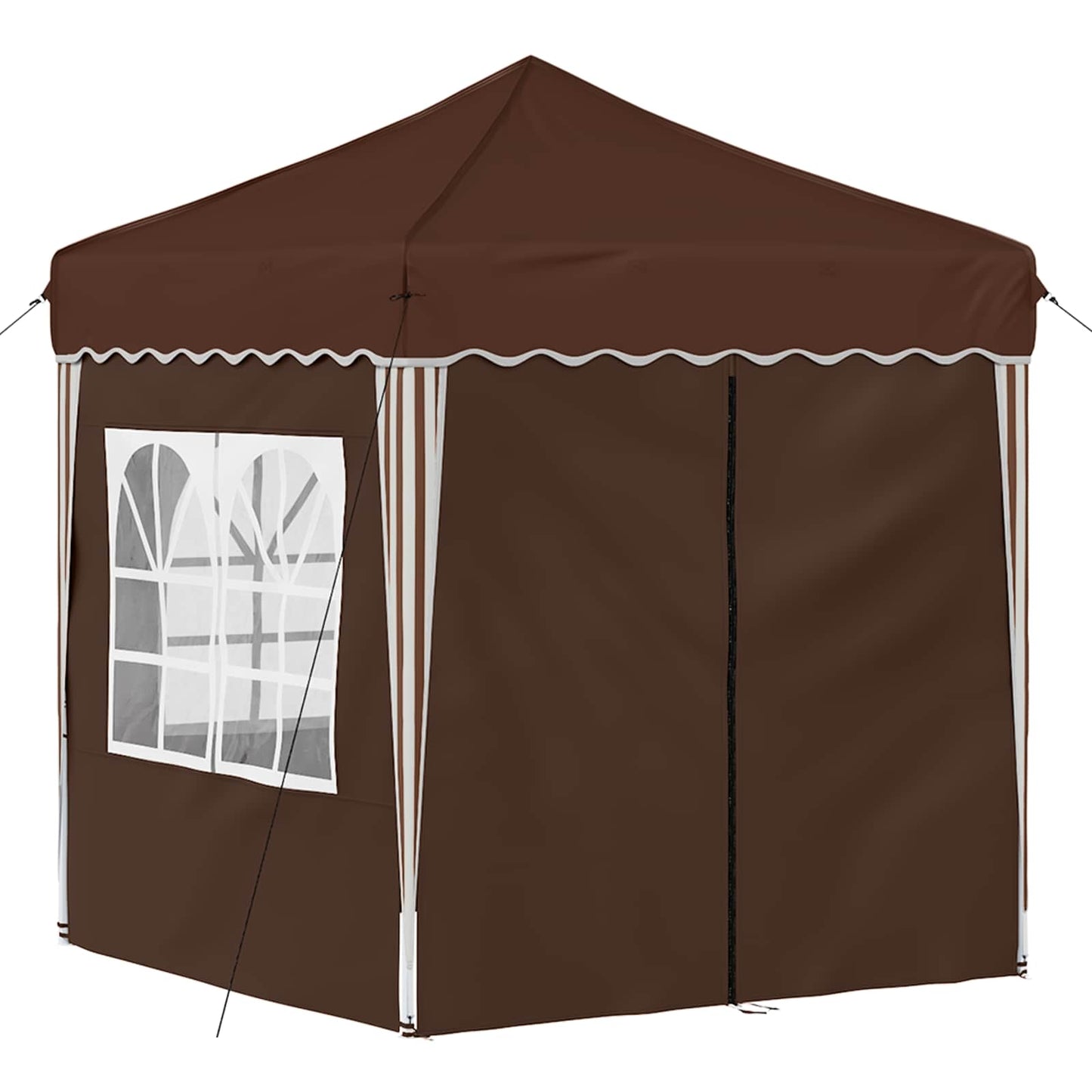 Pop-up Feesttent Bruin 195 x 195 x 245 cm Oxford Stof is nu te koop bij PeponiXL, paradijselijk wonen!