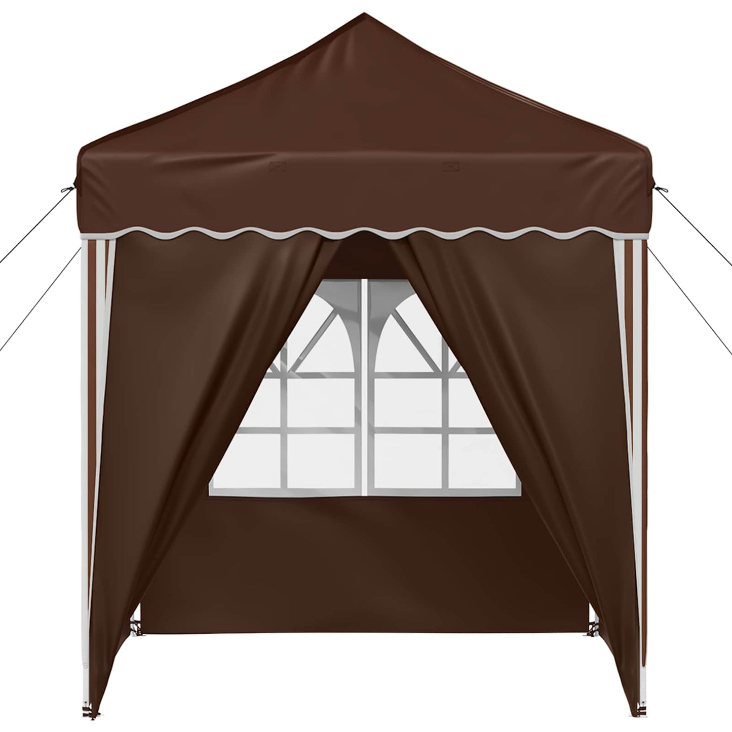 Pop-up Feesttent Bruin 195 x 195 x 245 cm Oxford Stof is nu te koop bij PeponiXL, paradijselijk wonen!