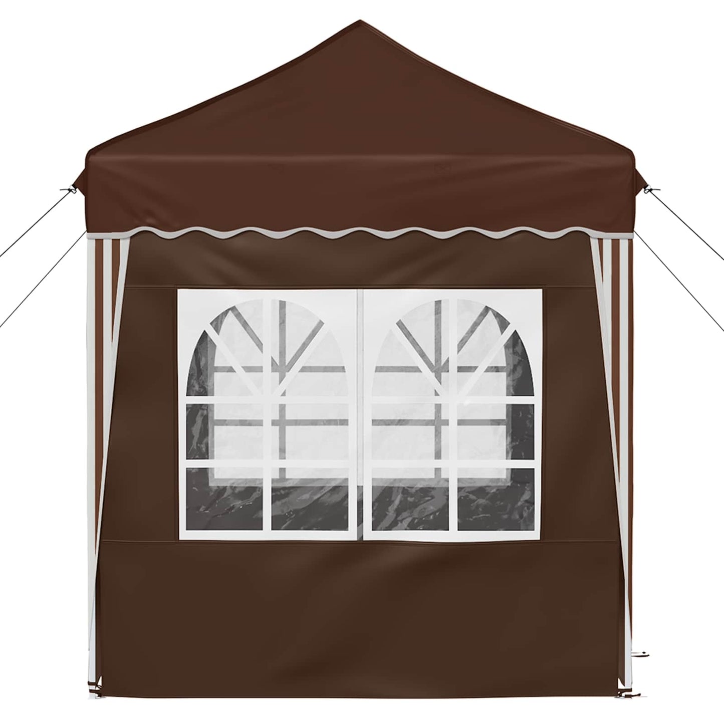 Pop-up Feesttent Bruin 195 x 195 x 245 cm Oxford Stof is nu te koop bij PeponiXL, paradijselijk wonen!
