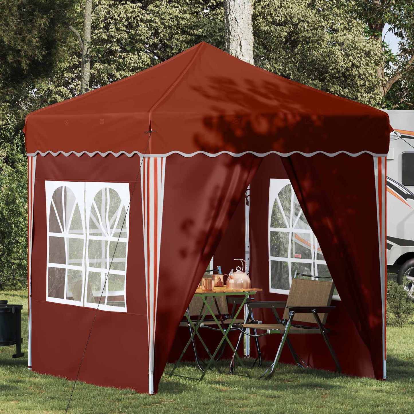 Pop-up Feesttent Terracotta 195 x 195 x 245 cm Oxford Stof is nu te koop bij PeponiXL, paradijselijk wonen!