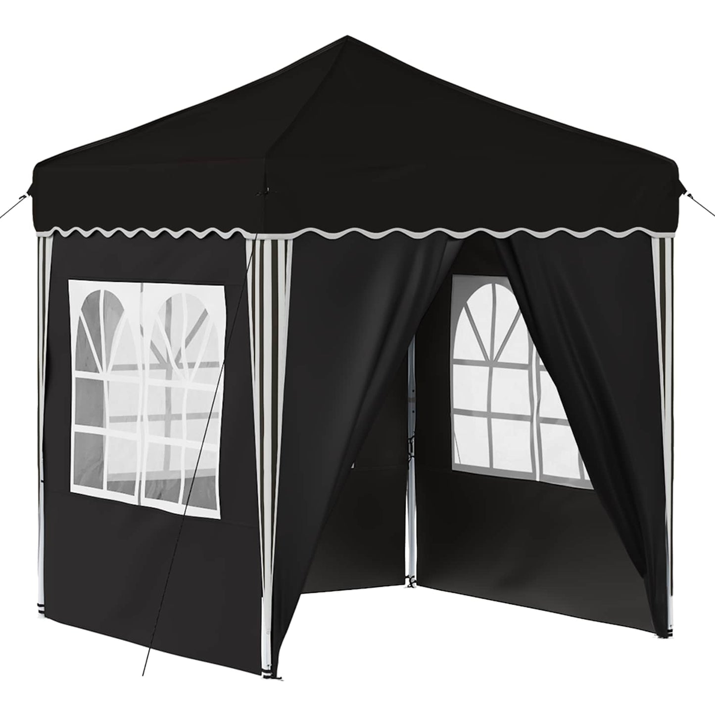 Pop-up Feesttent Zwart 195 x 195 x 245 cm Oxford Stof is nu te koop bij PeponiXL, paradijselijk wonen!