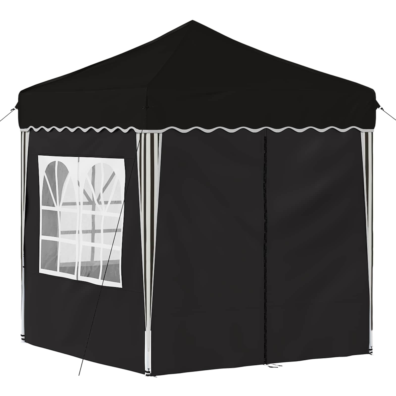 Pop-up Feesttent Zwart 195 x 195 x 245 cm Oxford Stof is nu te koop bij PeponiXL, paradijselijk wonen!