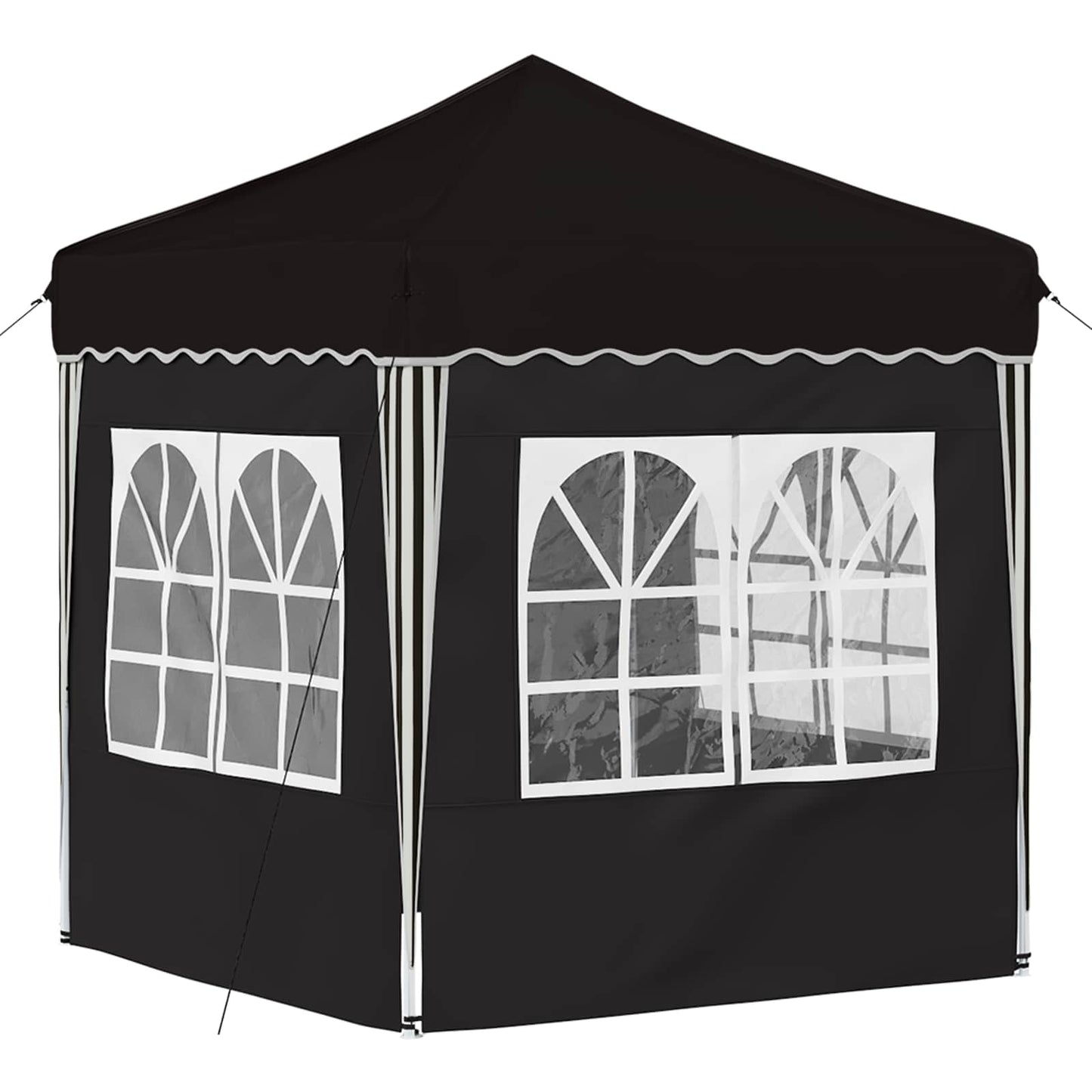 Pop-up Feesttent Zwart 195 x 195 x 245 cm Oxford Stof is nu te koop bij PeponiXL, paradijselijk wonen!