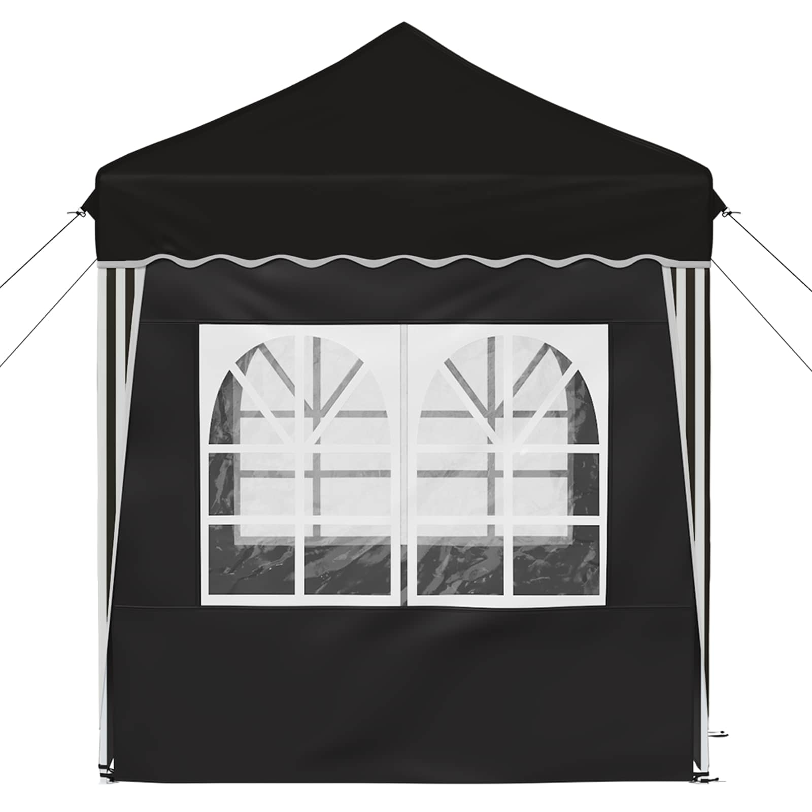Pop-up Feesttent Zwart 195 x 195 x 245 cm Oxford Stof is nu te koop bij PeponiXL, paradijselijk wonen!