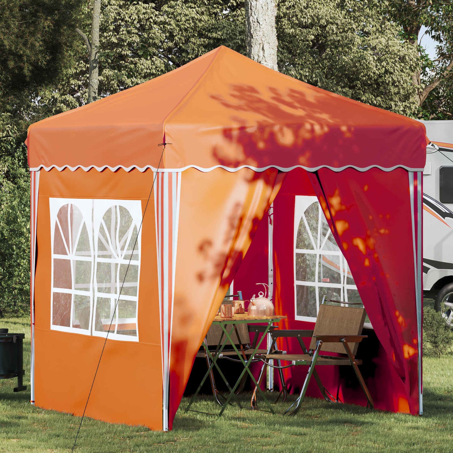 Pop-up Feesttent Oranje 195 x 195 x 245 cm Oxford Stof is nu te koop bij PeponiXL, paradijselijk wonen!