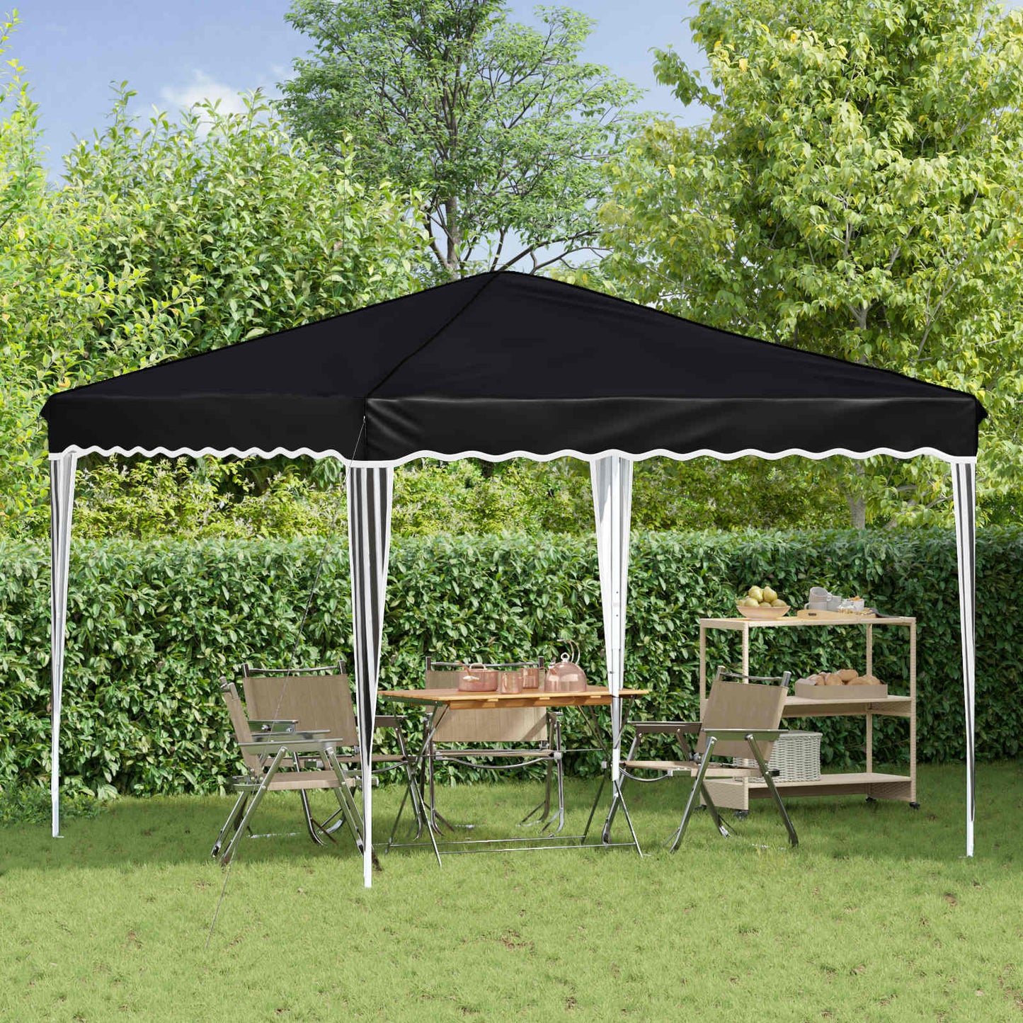 Pop-up Feesttent Antraciet 288 x 288 x 245 cm Oxford Stof is nu te koop bij PeponiXL, paradijselijk wonen!