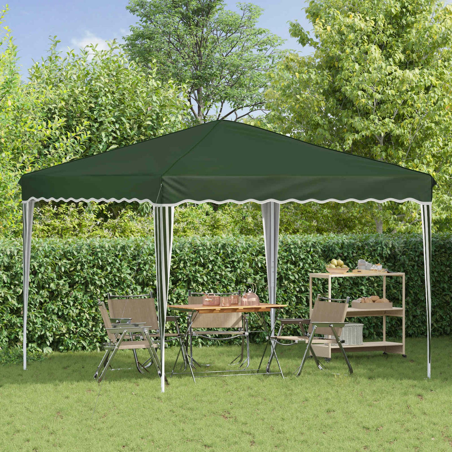 Pop-up Feesttent Groen 288 x 288 x 245 cm Oxford Stof is nu te koop bij PeponiXL, paradijselijk wonen!