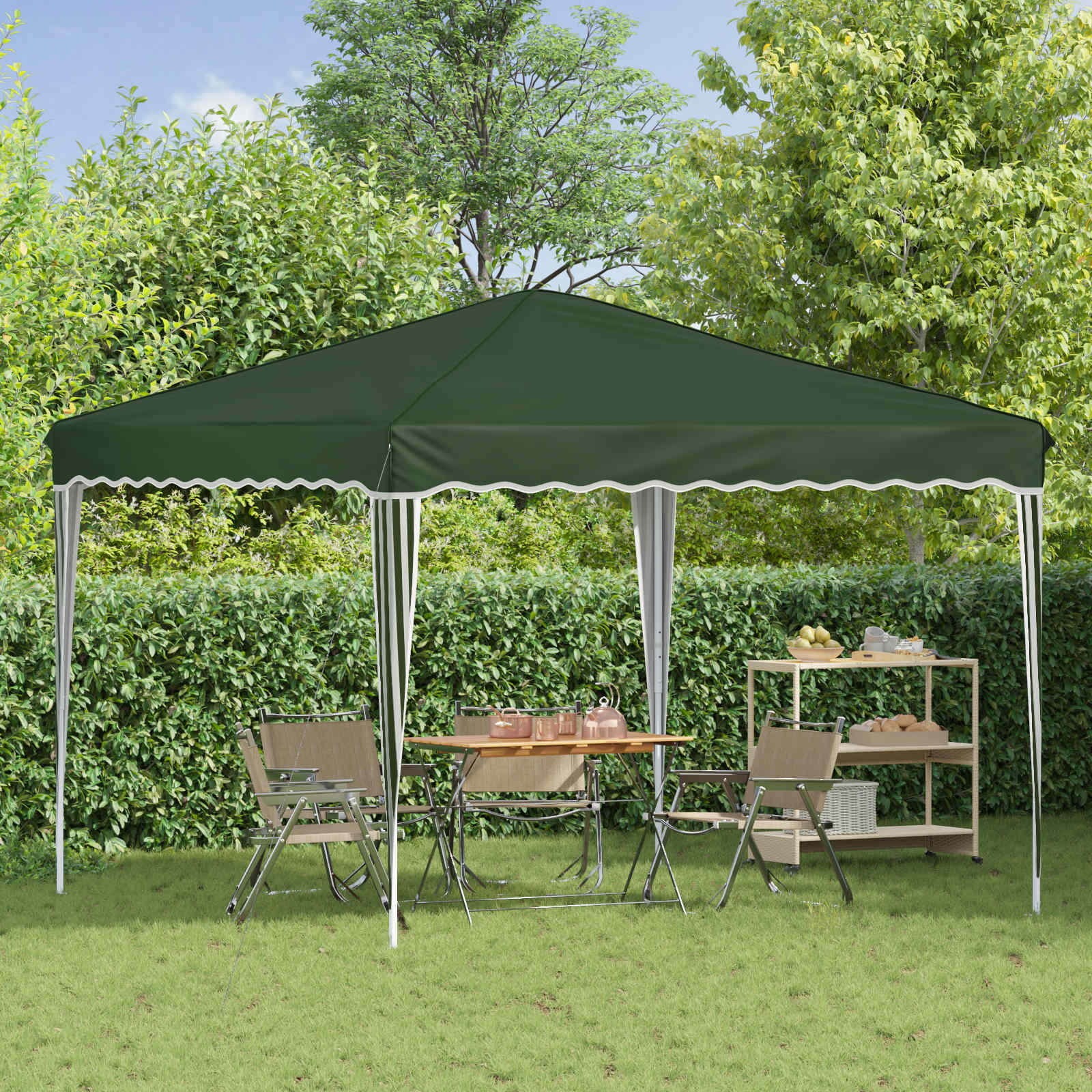 Pop-up Feesttent Groen 288 x 288 x 245 cm Oxford Stof is nu te koop bij PeponiXL, paradijselijk wonen!