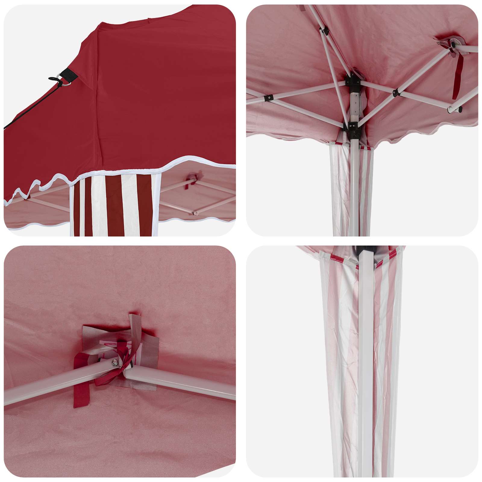Pop-up Feesttent Bordeauxrood 288 x 288 x 245 cm Oxford Stof is nu te koop bij PeponiXL, paradijselijk wonen!