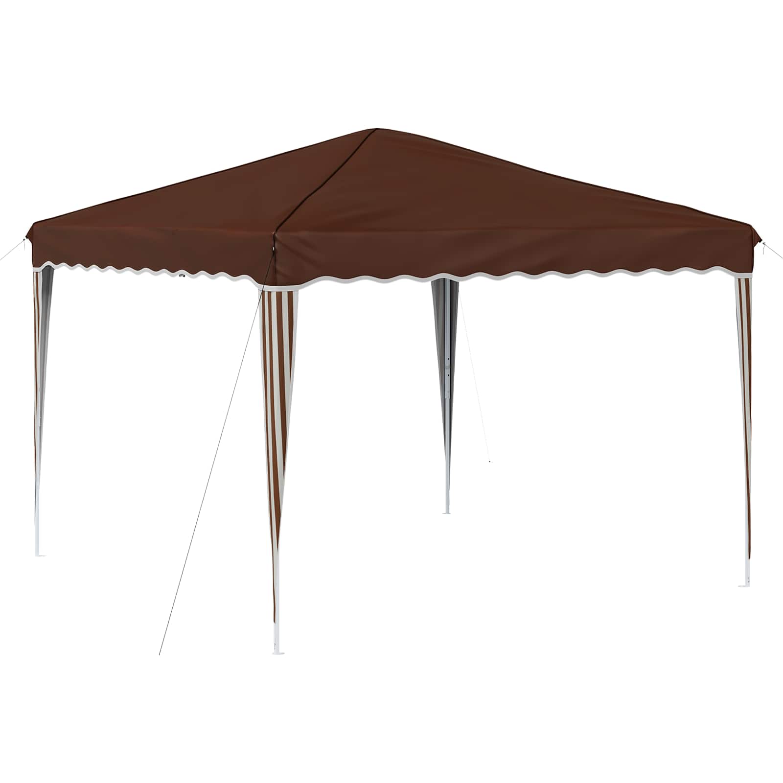 Pop-up Feesttent Bruin 288 x 288 x 245 cm Oxford Stof is nu te koop bij PeponiXL, paradijselijk wonen!