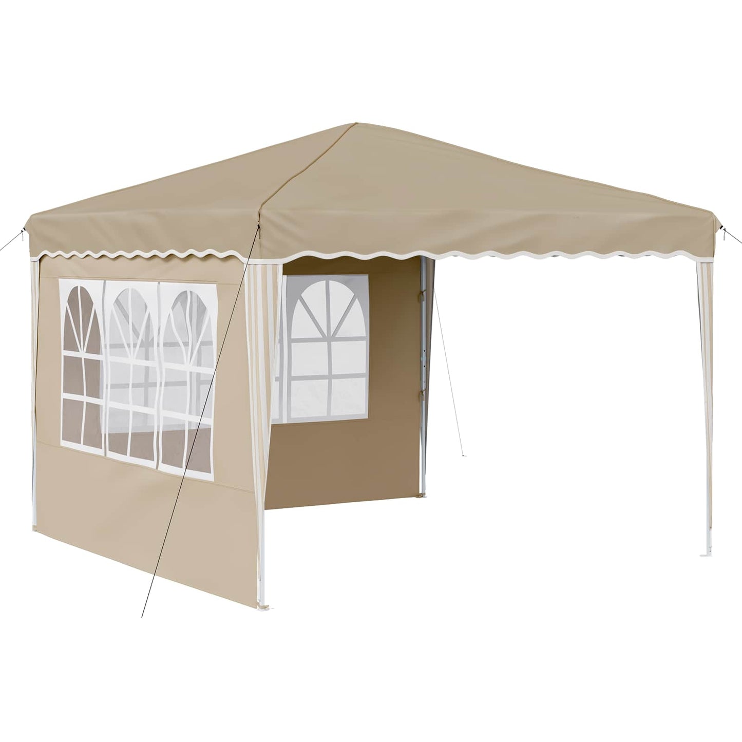 Pop-up Feesttent Crème 288 x 288 x 245 cm Oxford Stof is nu te koop bij PeponiXL, paradijselijk wonen!