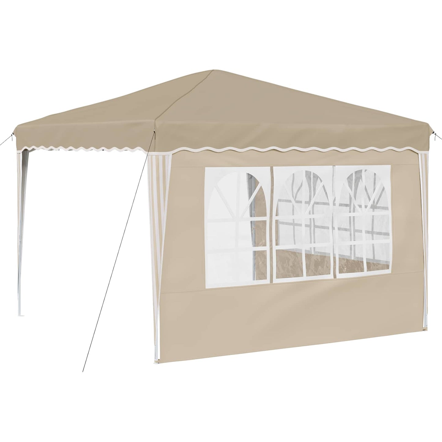 Pop-up Feesttent Crème 288 x 288 x 245 cm Oxford Stof is nu te koop bij PeponiXL, paradijselijk wonen!