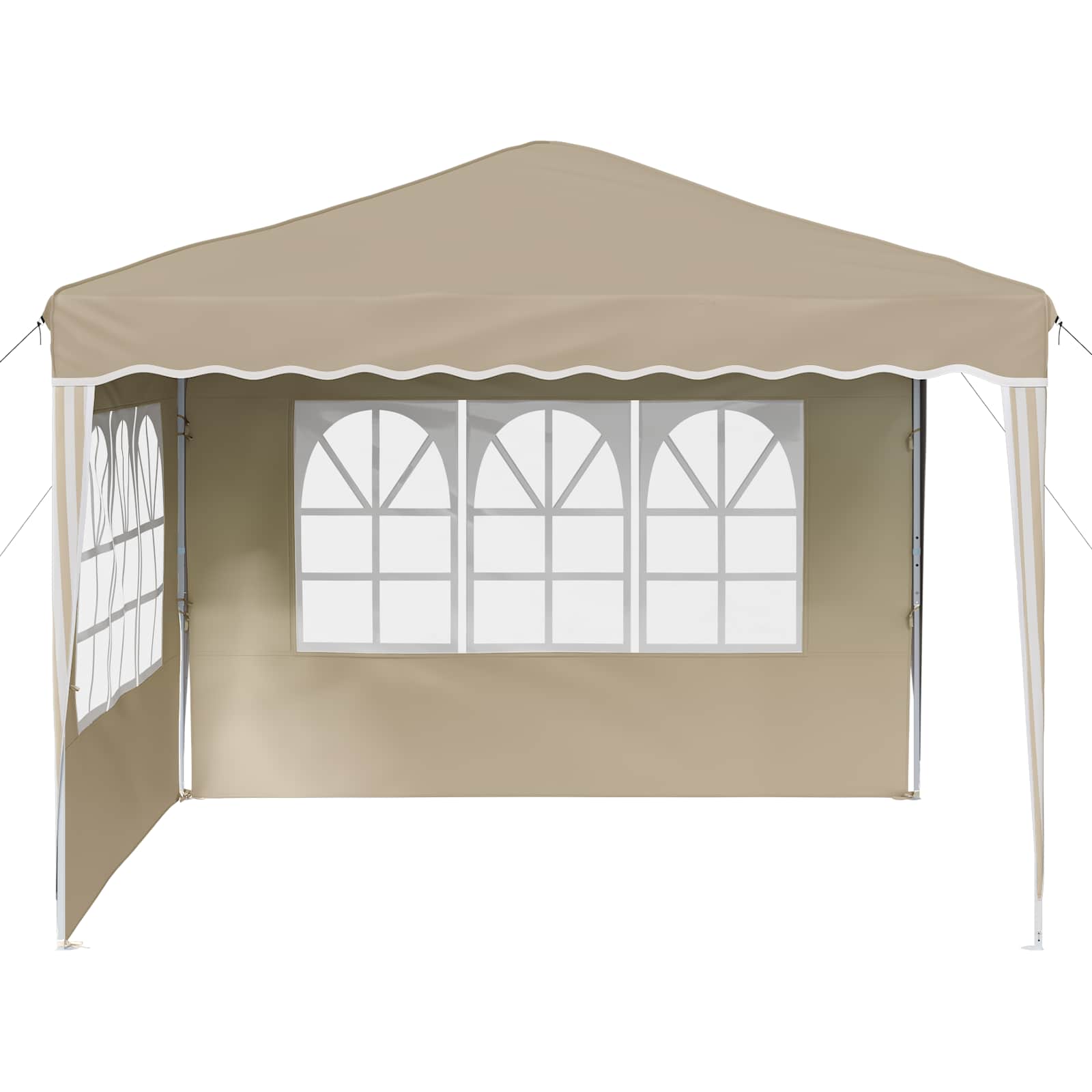 Pop-up Feesttent Crème 288 x 288 x 245 cm Oxford Stof is nu te koop bij PeponiXL, paradijselijk wonen!
