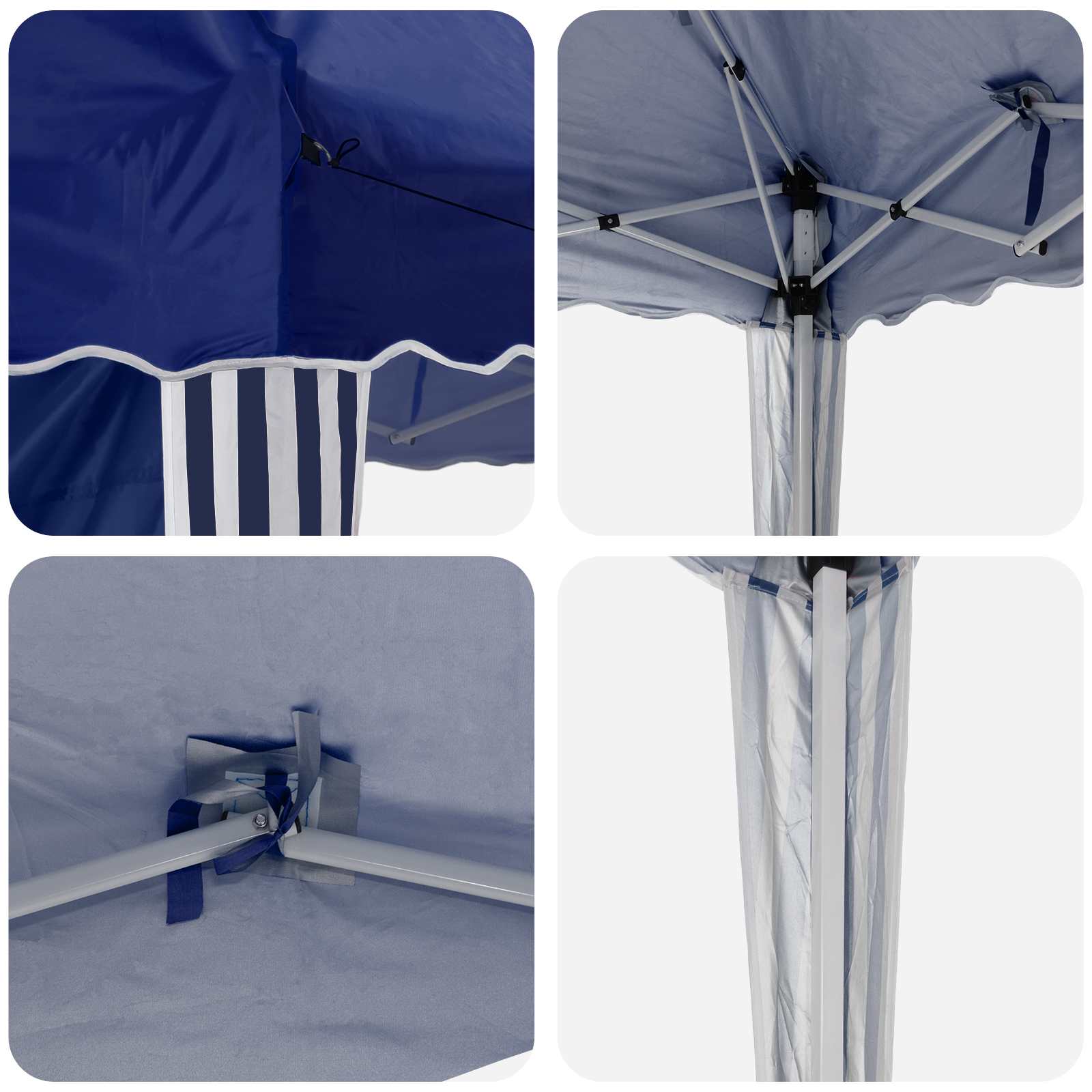 Pop-up Feesttent Blauw 288 x 288 x 245 cm Oxford Stof is nu te koop bij PeponiXL, paradijselijk wonen!