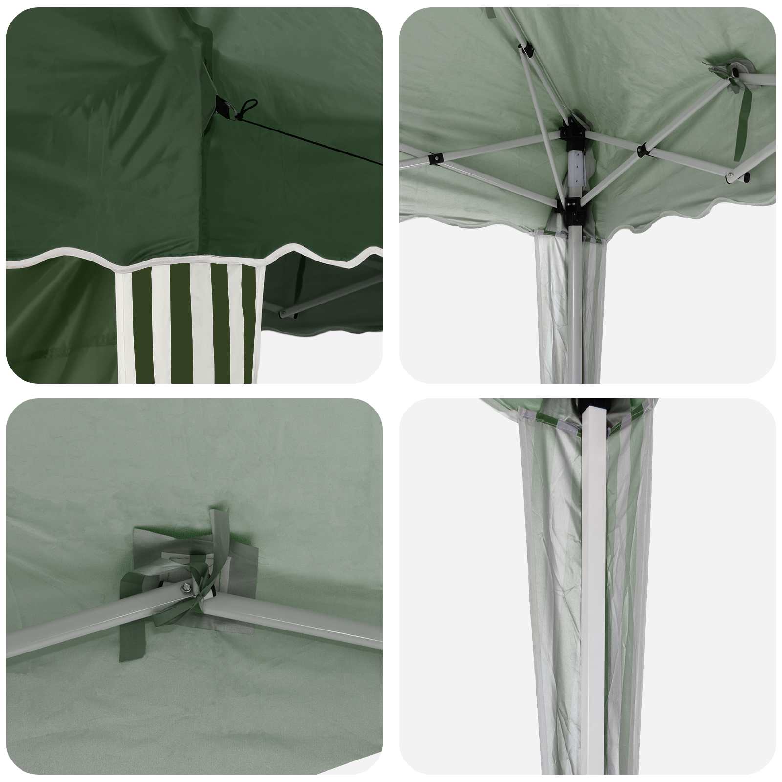 Pop-up Feesttent Groen 288 x 288 x 245 cm Oxford Stof is nu te koop bij PeponiXL, paradijselijk wonen!