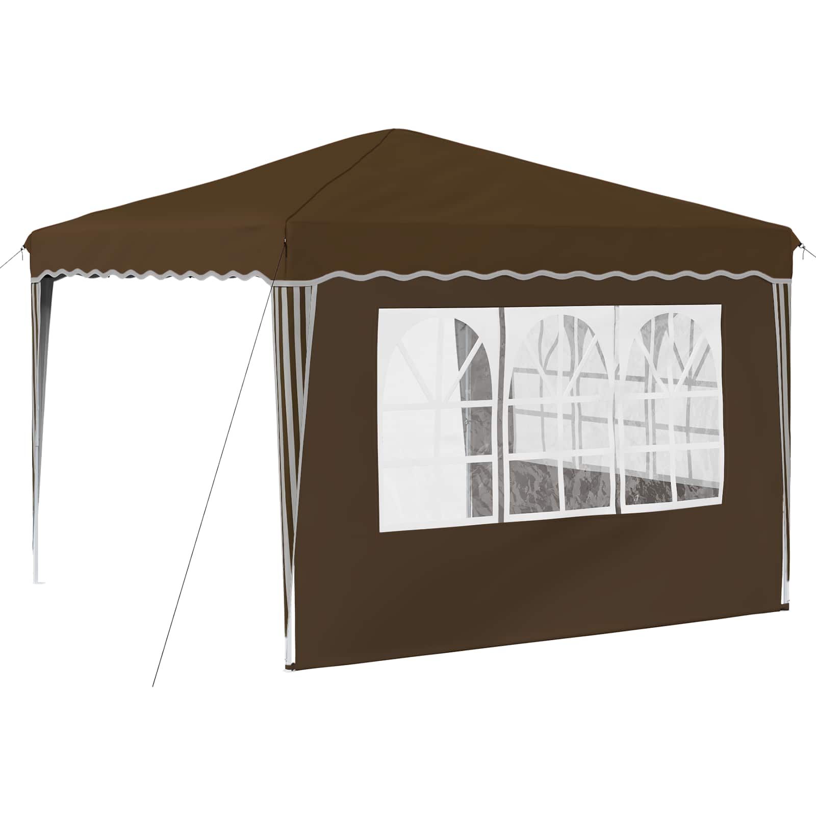 Pop-up Feesttent Taupe 288 x 288 x 245 cm Oxford Stof is nu te koop bij PeponiXL, paradijselijk wonen!