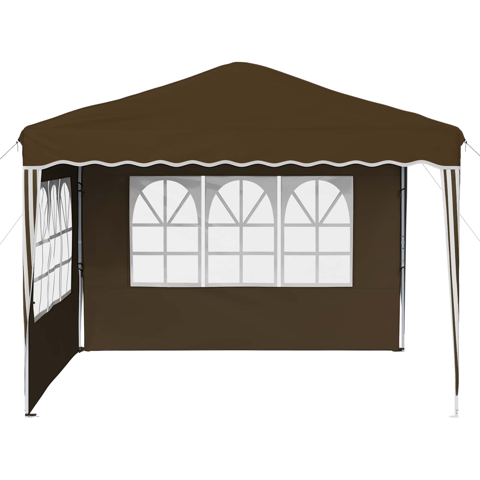 Pop-up Feesttent Taupe 288 x 288 x 245 cm Oxford Stof is nu te koop bij PeponiXL, paradijselijk wonen!