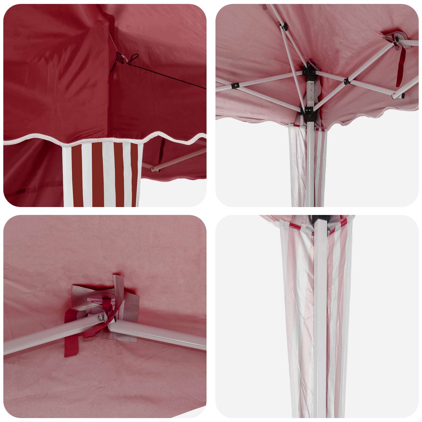 Pop-up Feesttent Bordeauxrood 288 x 288 x 245 cm Oxford Stof is nu te koop bij PeponiXL, paradijselijk wonen!