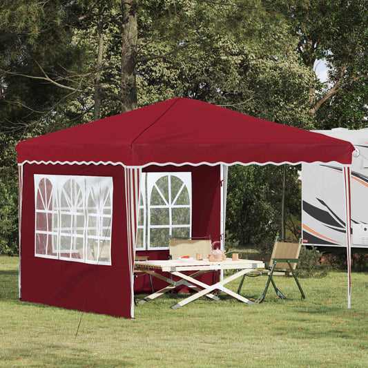 Pop-up Feesttent Bordeauxrood 288 x 288 x 245 cm Oxford Stof is nu te koop bij PeponiXL, paradijselijk wonen!