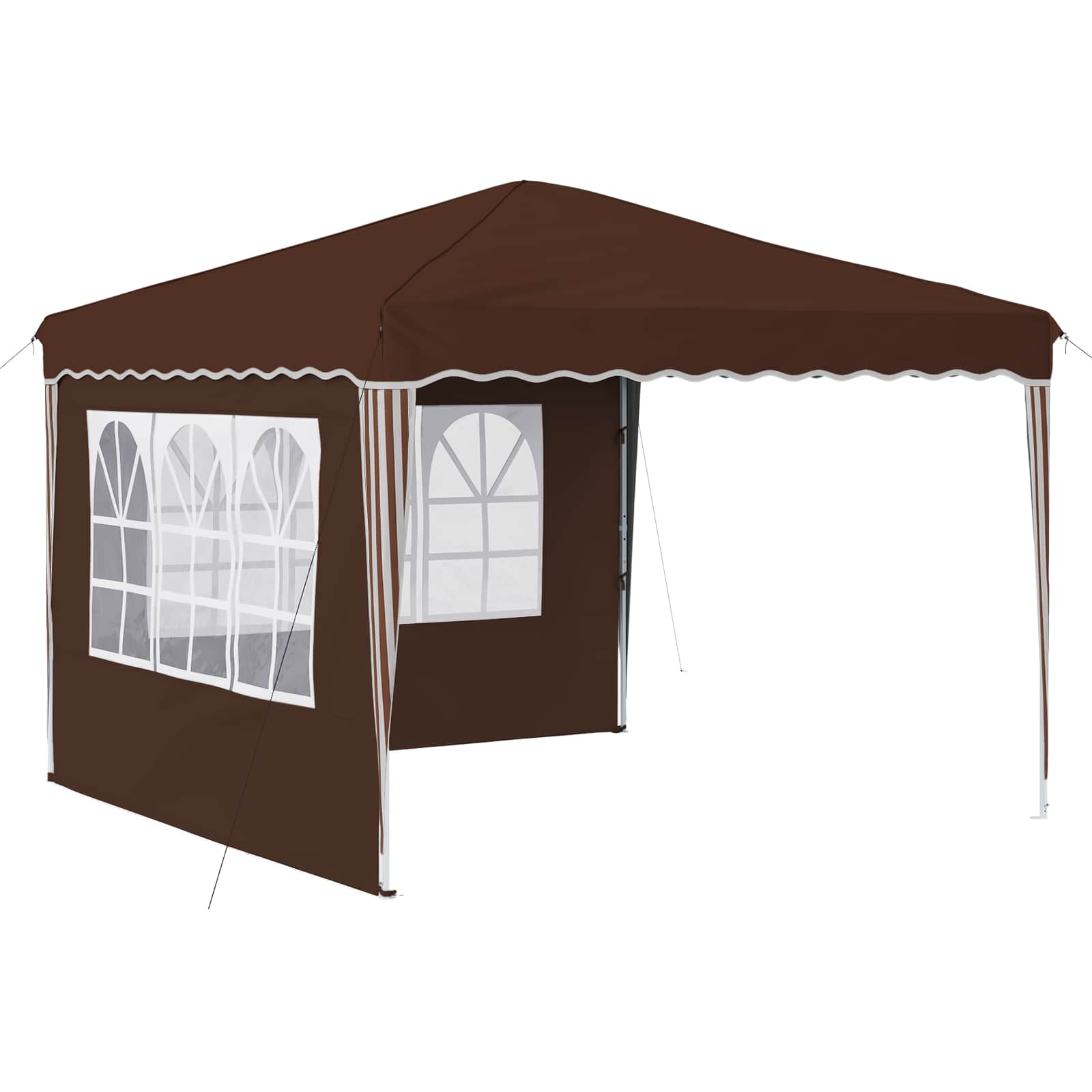 Pop-up Feesttent Bruin 288 x 288 x 245 cm Oxford Stof is nu te koop bij PeponiXL, paradijselijk wonen!