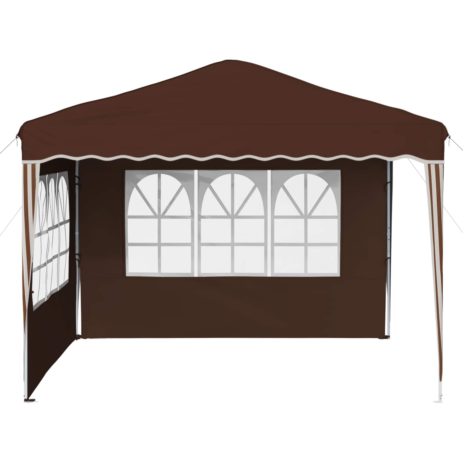 Pop-up Feesttent Bruin 288 x 288 x 245 cm Oxford Stof is nu te koop bij PeponiXL, paradijselijk wonen!