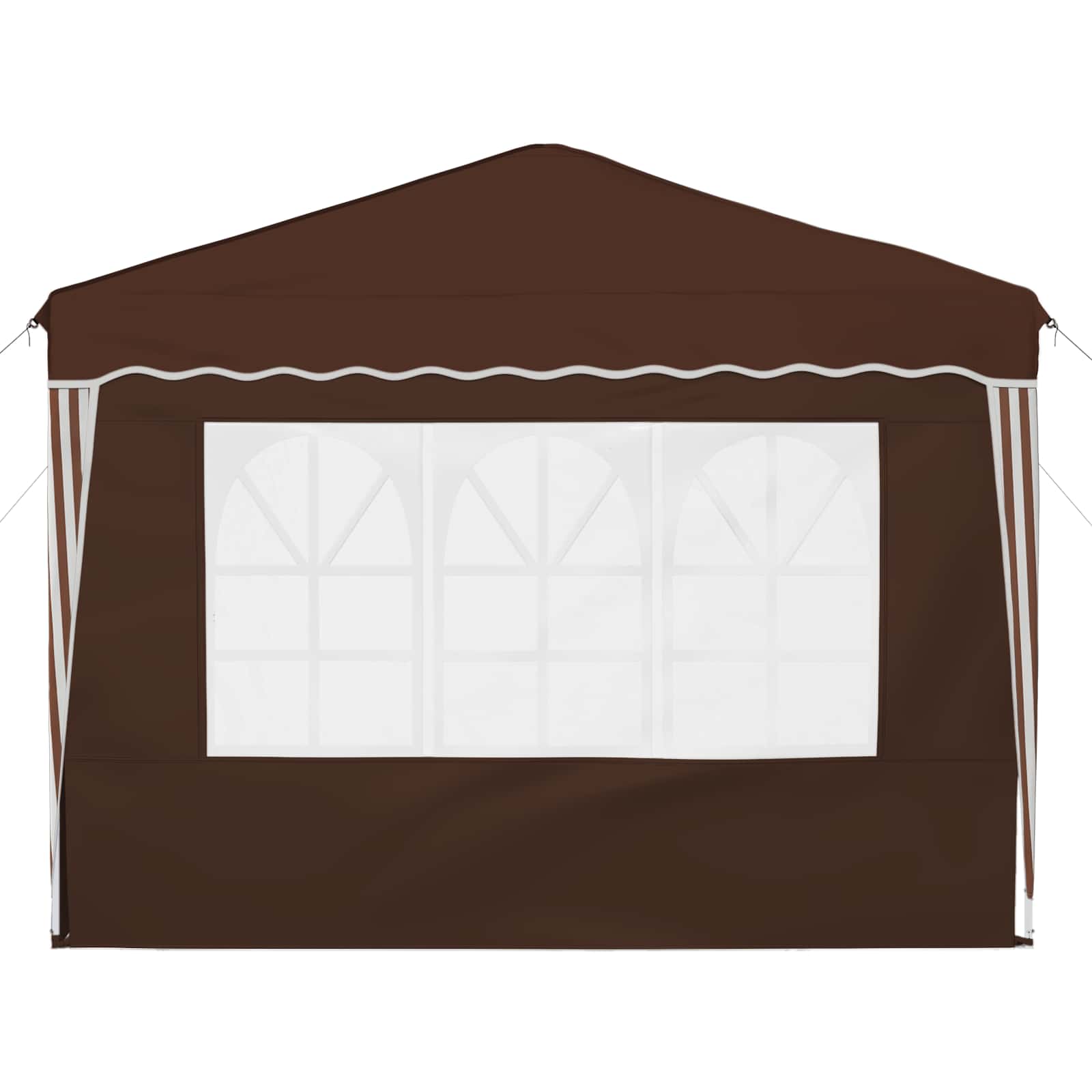 Pop-up Feesttent Bruin 288 x 288 x 245 cm Oxford Stof is nu te koop bij PeponiXL, paradijselijk wonen!
