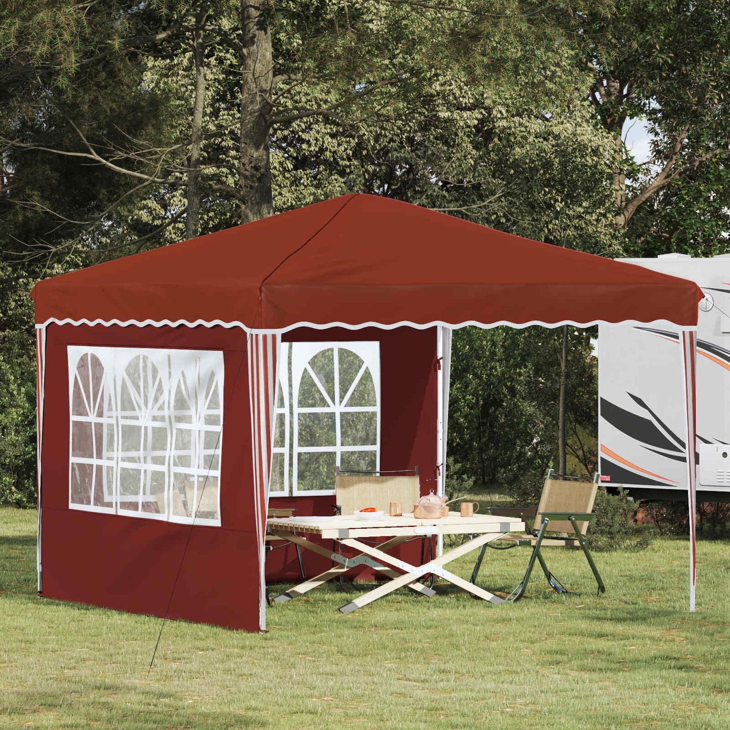 Pop-up Feesttent Terracotta 288 x 288 x 245 cm Oxford Stof is nu te koop bij PeponiXL, paradijselijk wonen!