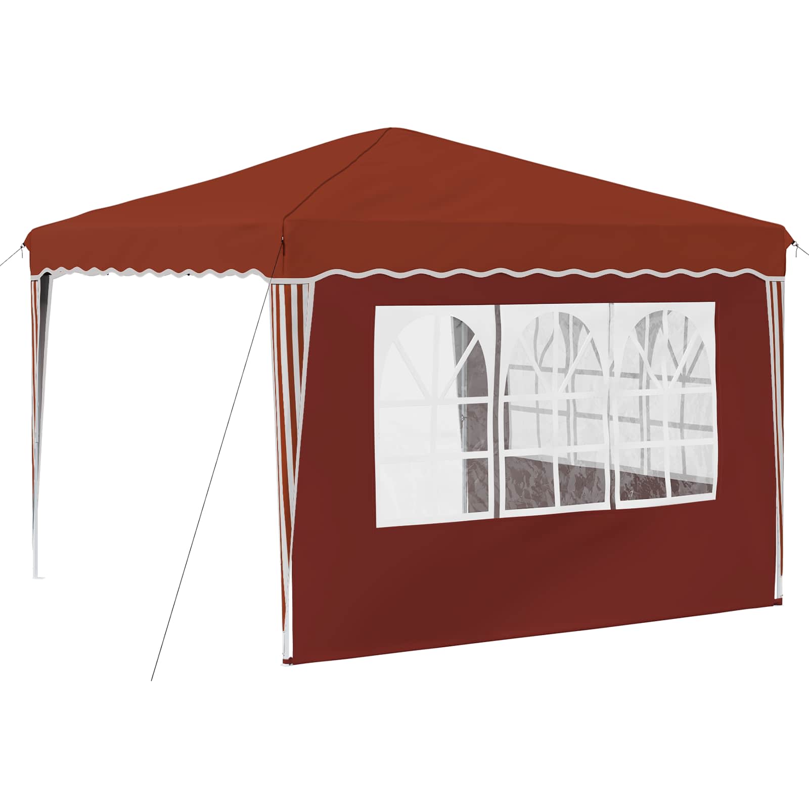 Pop-up Feesttent Terracotta 288 x 288 x 245 cm Oxford Stof is nu te koop bij PeponiXL, paradijselijk wonen!