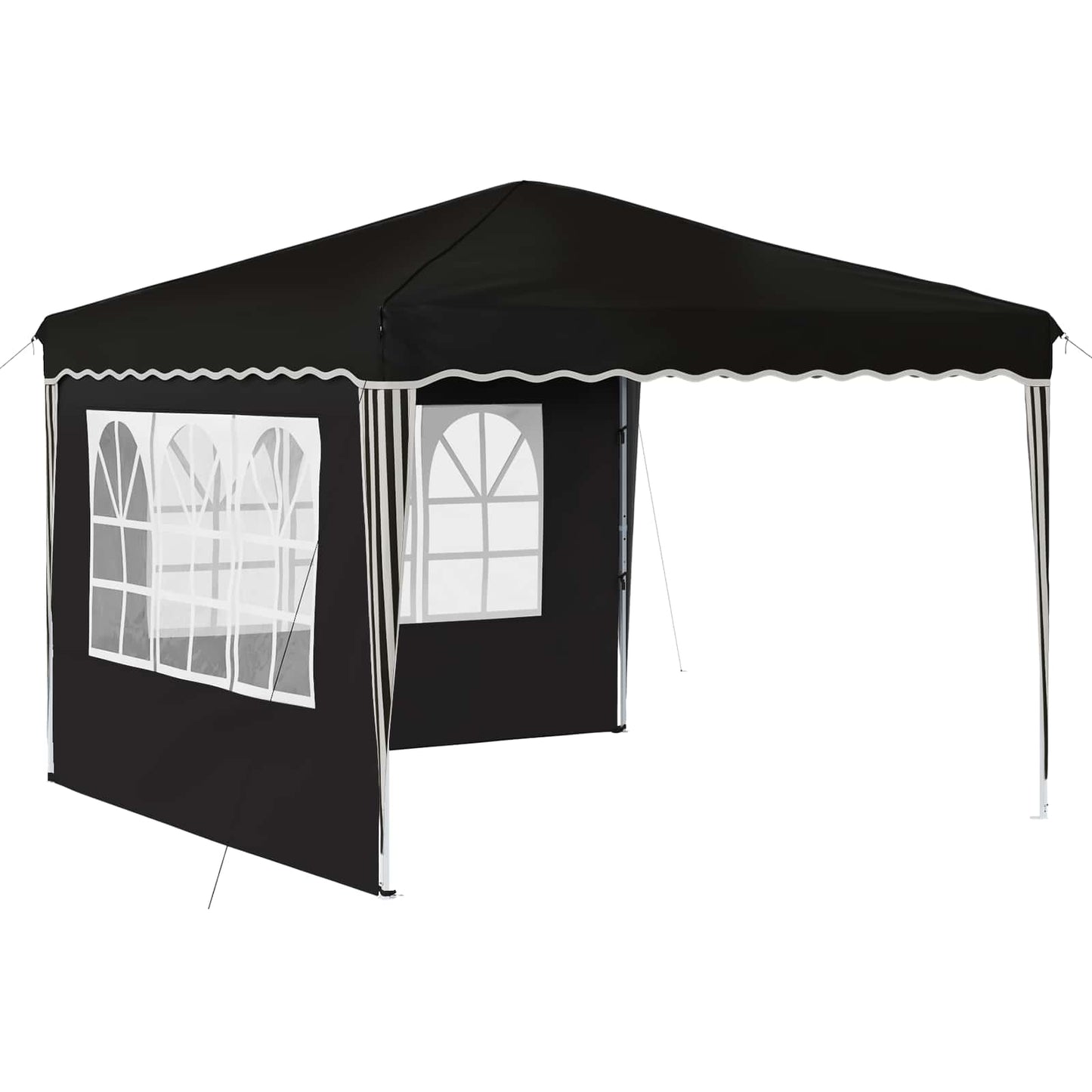 Pop-up Feesttent Zwart 288 x 288 x 245 cm Oxford Stof is nu te koop bij PeponiXL, paradijselijk wonen!